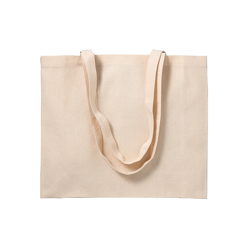 Immagine Shopper con soffietto in cotone 200 g/m2, manici lunghi