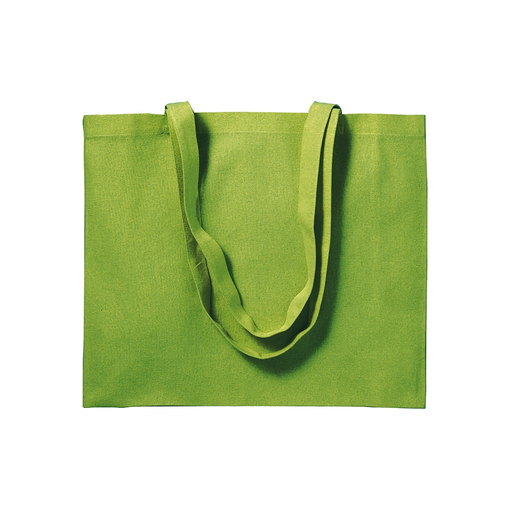 Immagine Shopper con soffietto in cotone 200 g/m2, manici lunghi