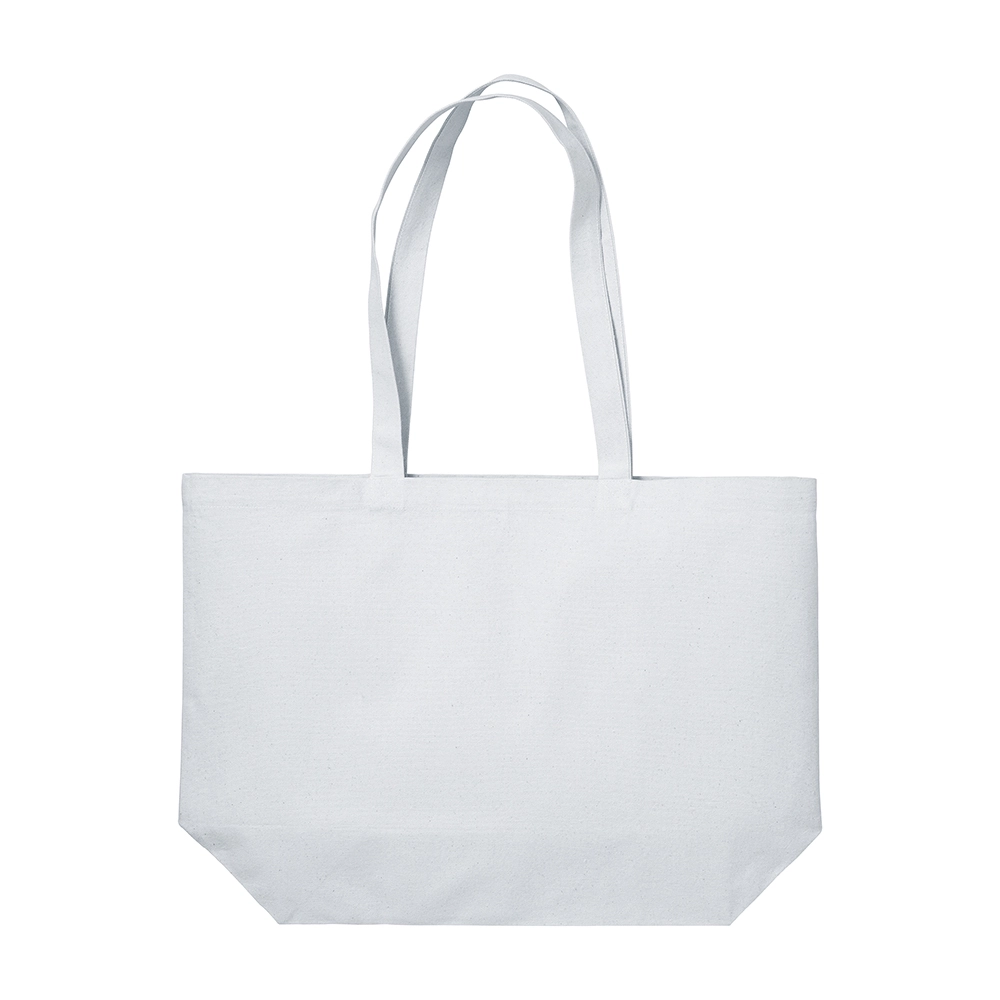 Immagine Shopper con soffietto alla base in cotone 280 g/m2, manici lunghi