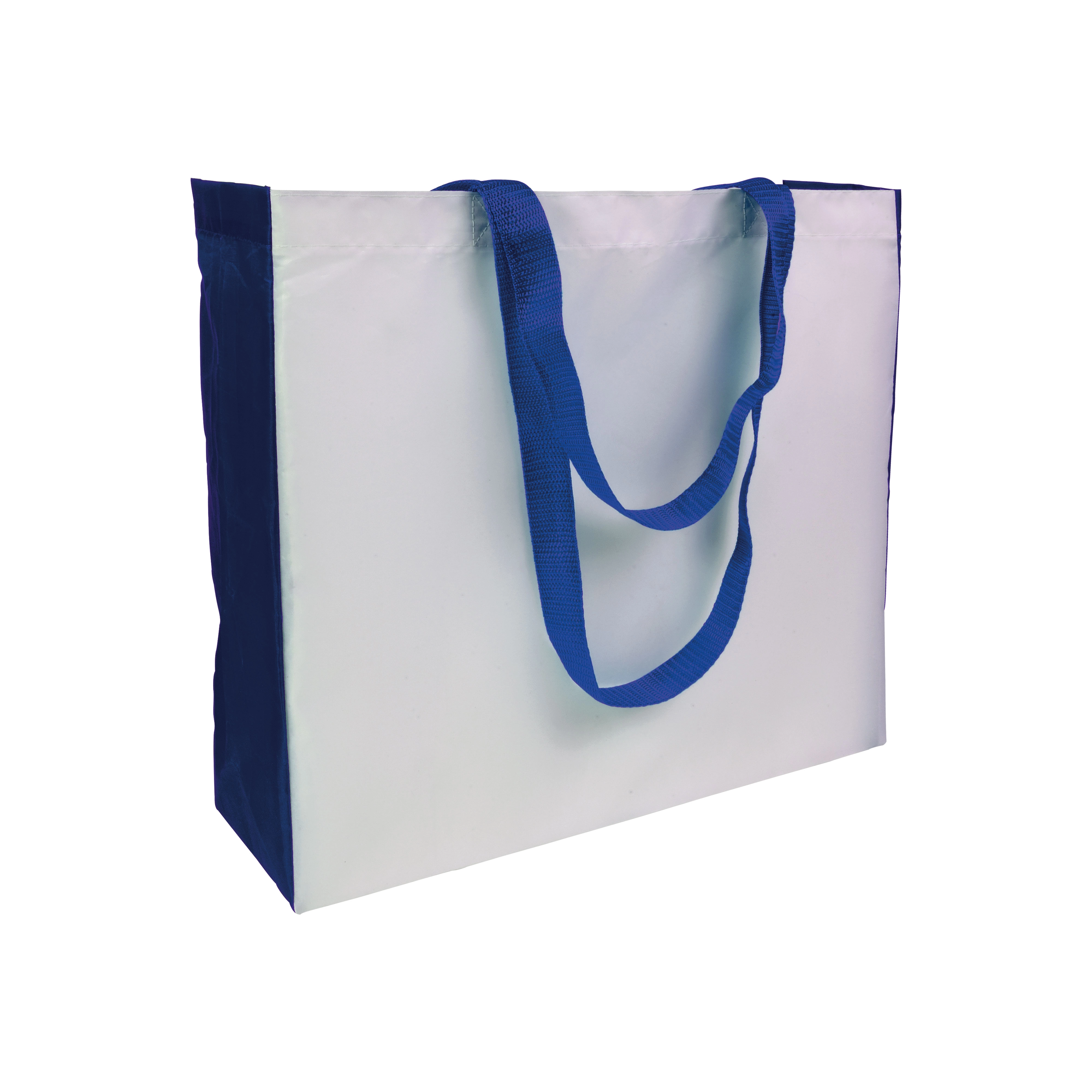 Immagine Shopper con soffietto colorato in poliestere 210D resistente al calore