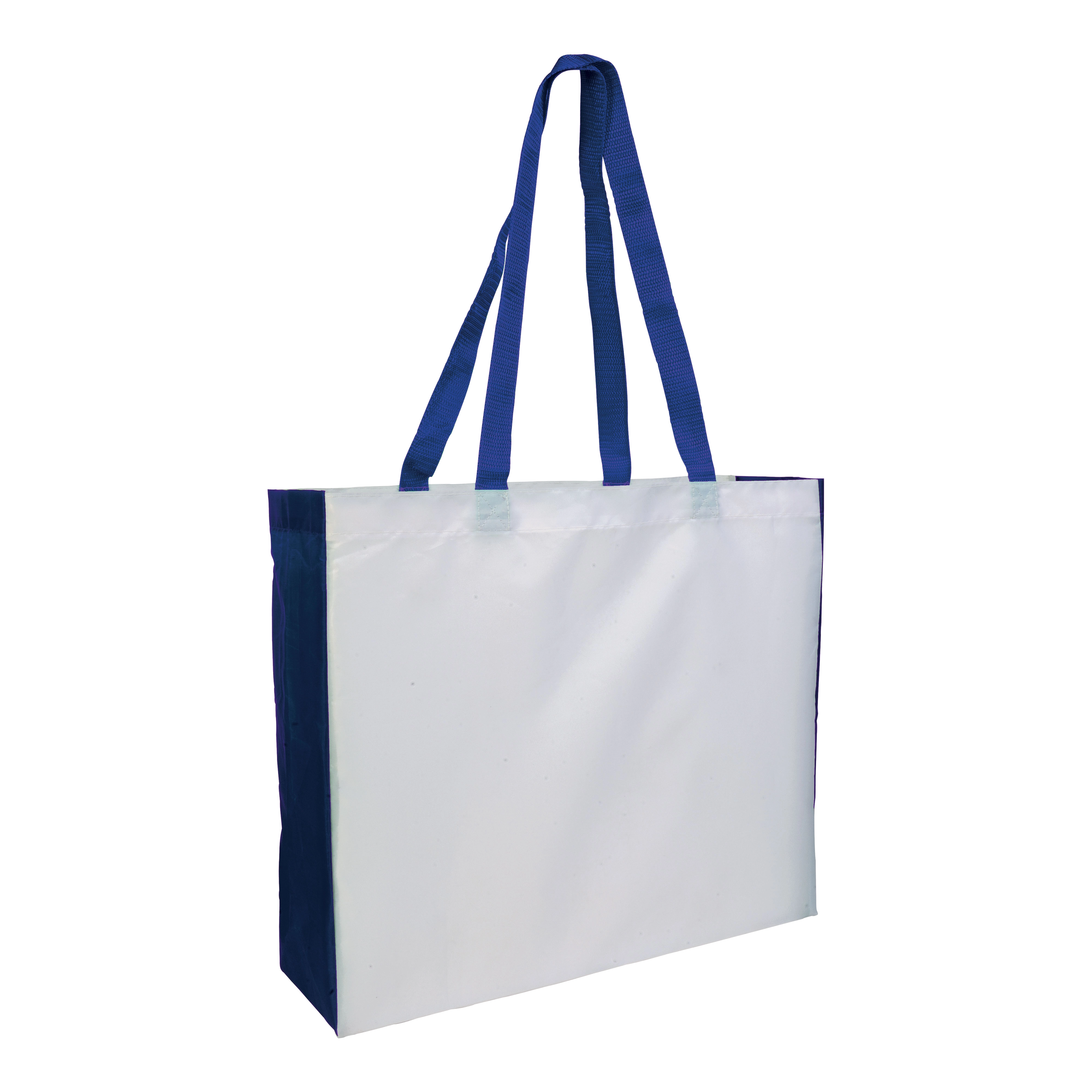 Immagine Shopper con soffietto colorato in poliestere 210D resistente al calore