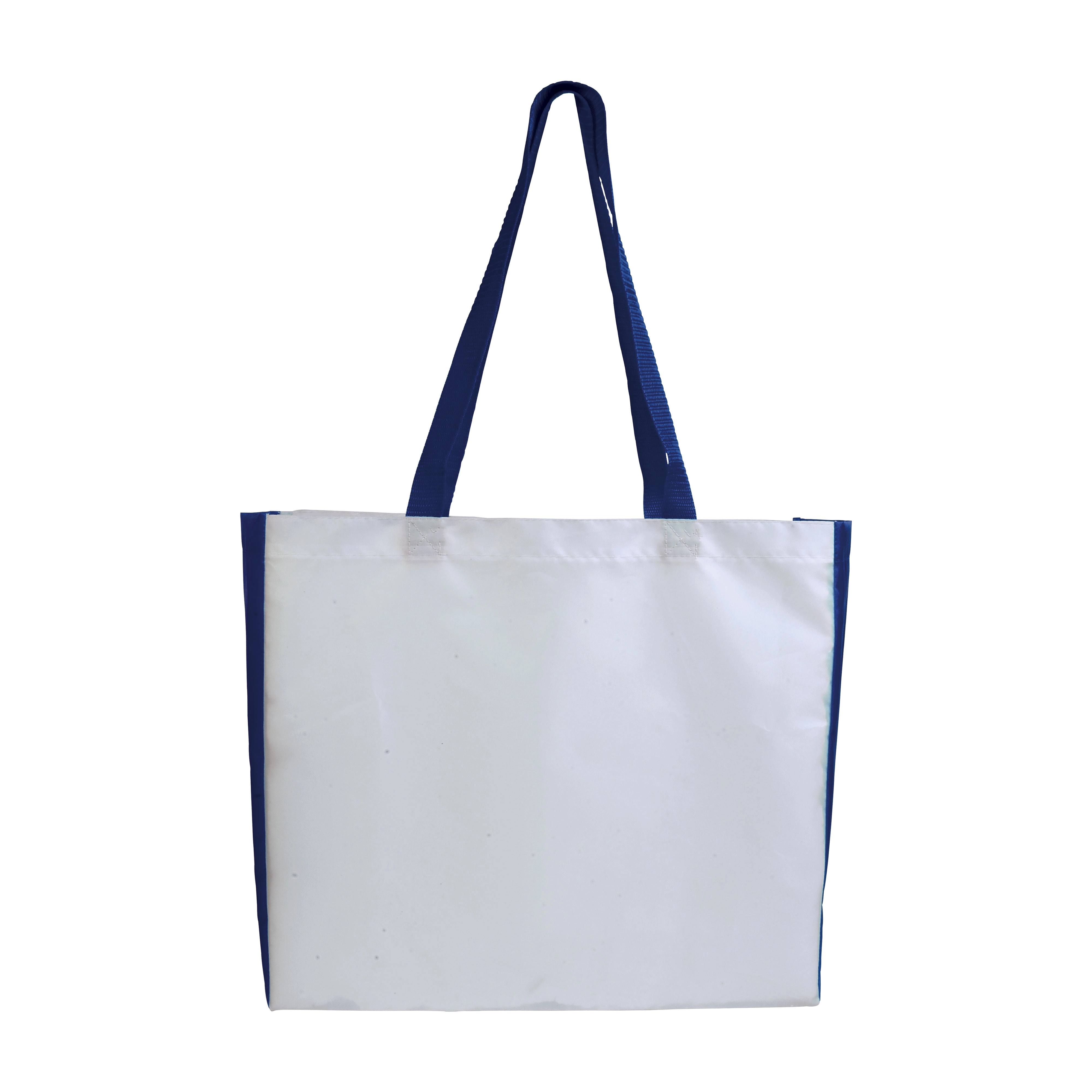 Immagine Shopper con soffietto colorato in poliestere 210D resistente al calore