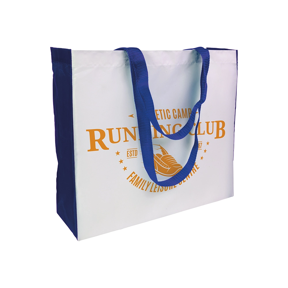 Immagine Shopper con soffietto colorato in poliestere 210D resistente al calore