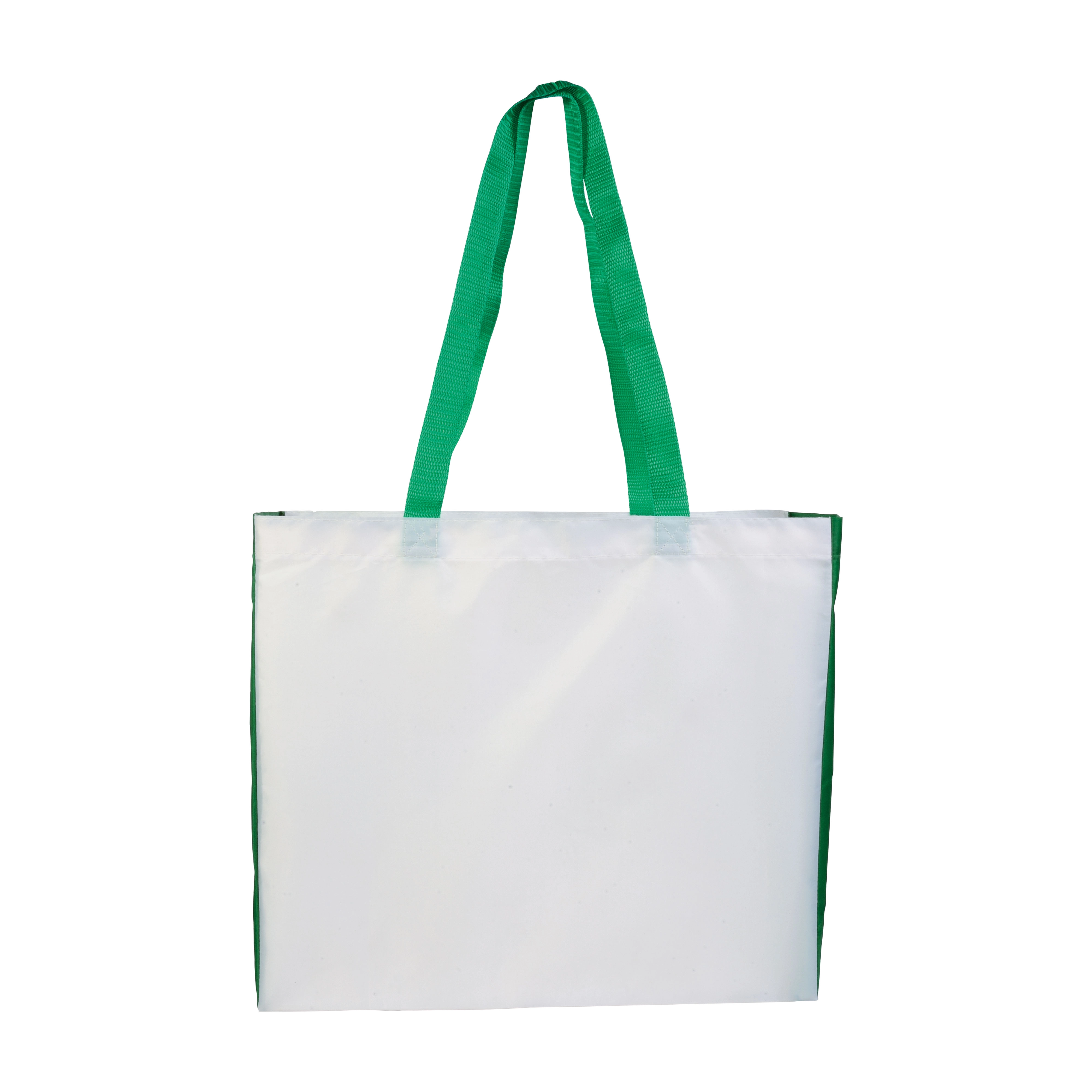 Immagine Shopper con soffietto colorato in poliestere 210D resistente al calore
