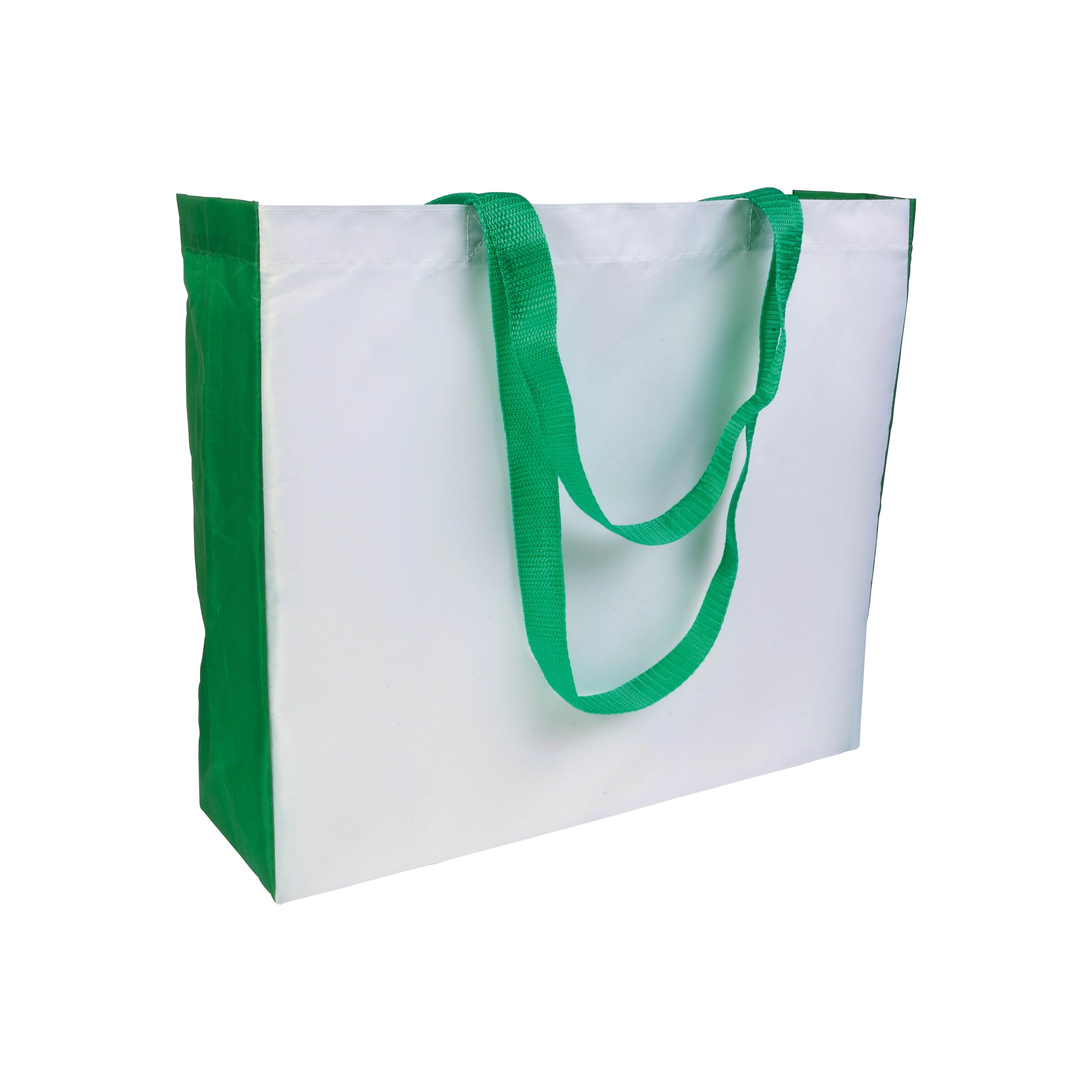 Immagine Shopper con soffietto colorato in poliestere 210D resistente al calore