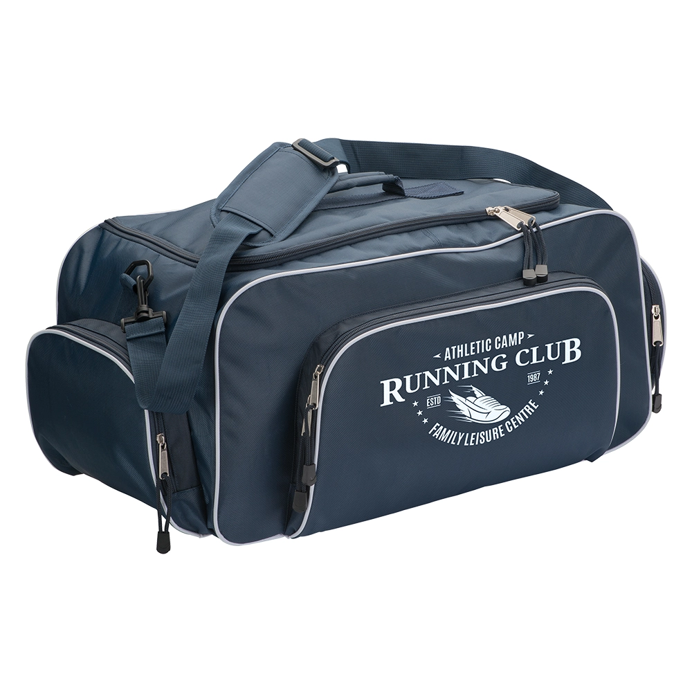 Immagine Borsone/zaino in poliestere 1680D con tracolla regolabile,2 scomparti e tasca porta scarpe