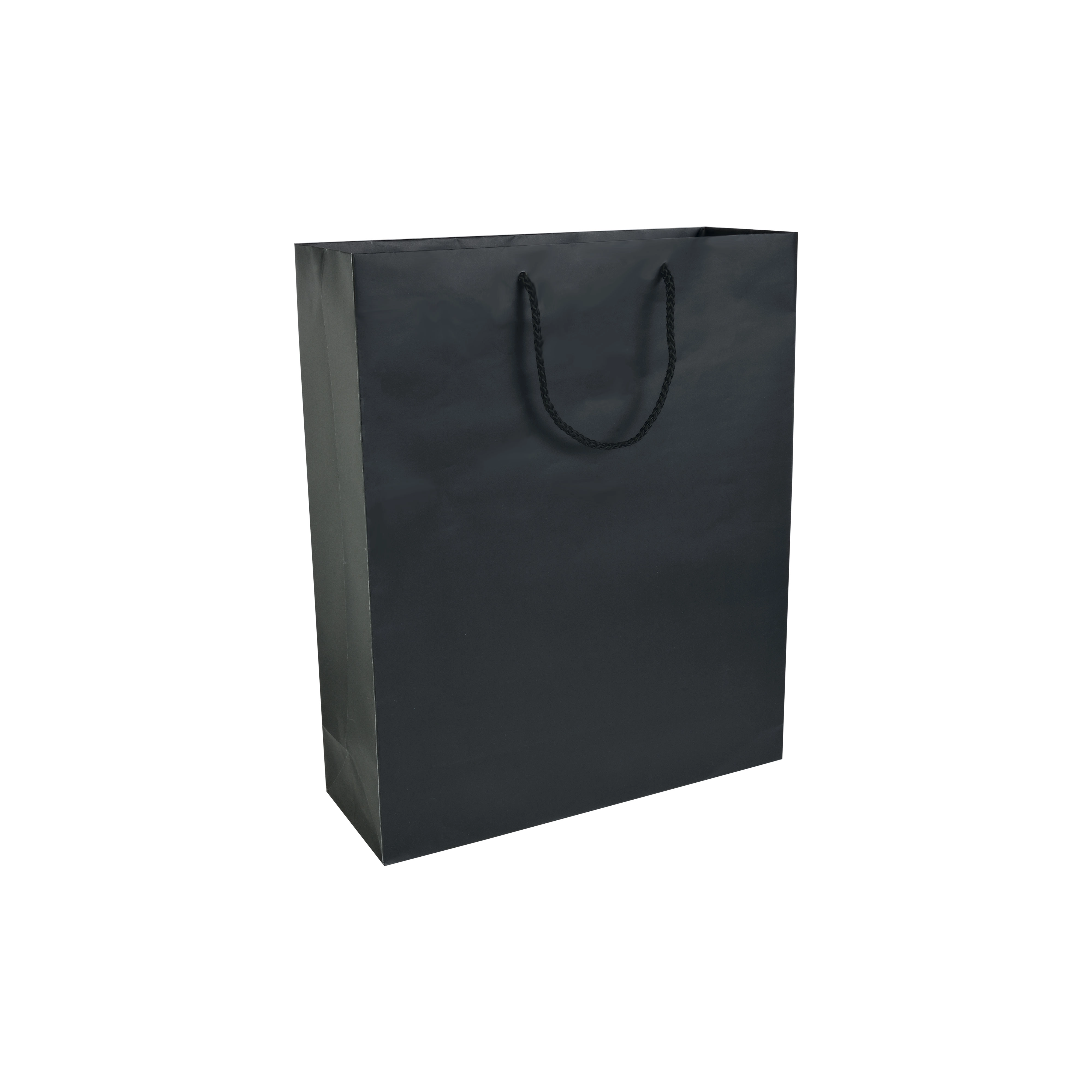 Immagine Shopper con soffietto in carta laminata opaca 157 g/m2 con rinforzo alla base
