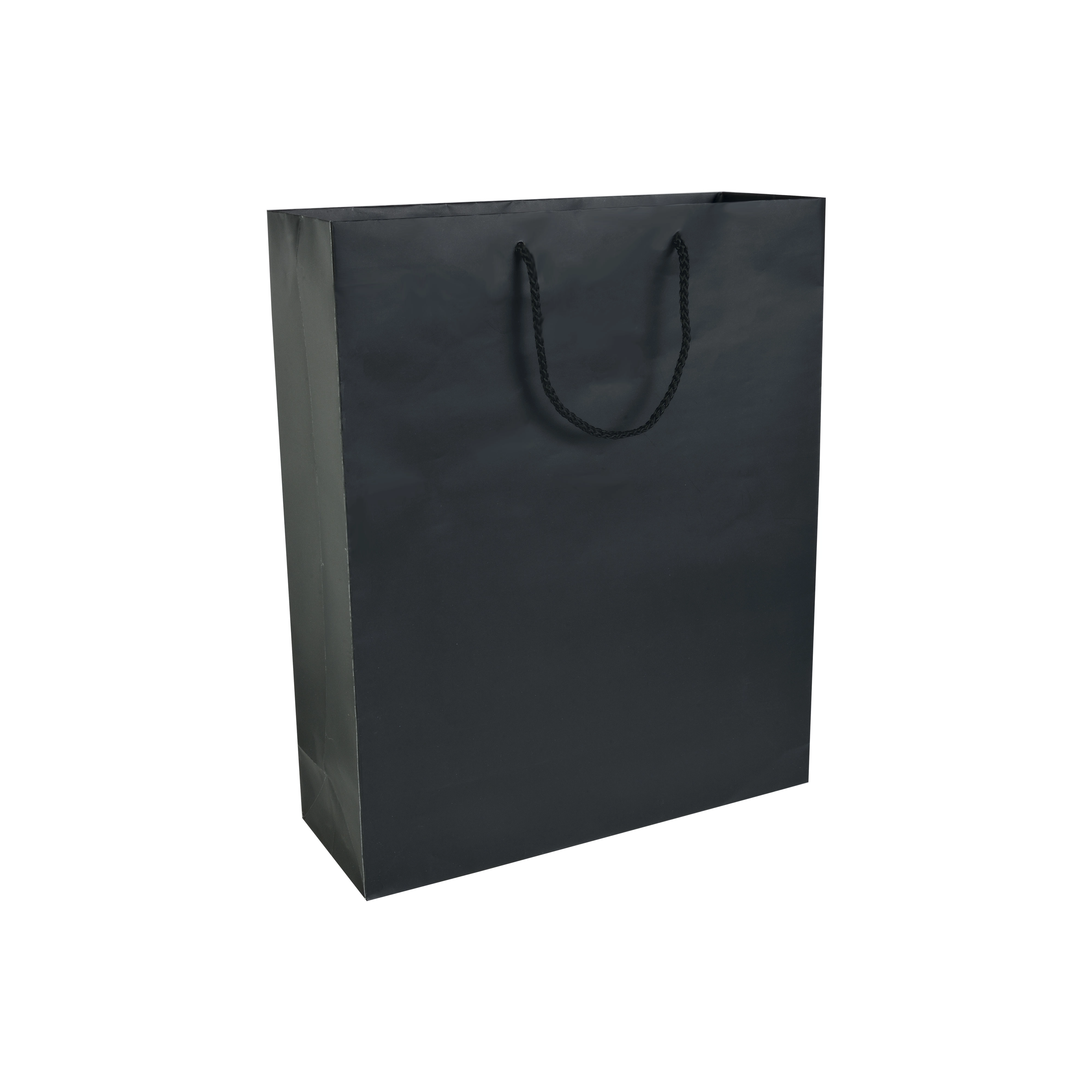 Immagine Shopper con soffietto in carta laminata opaca 157 g/m2 con rinforzo alla base