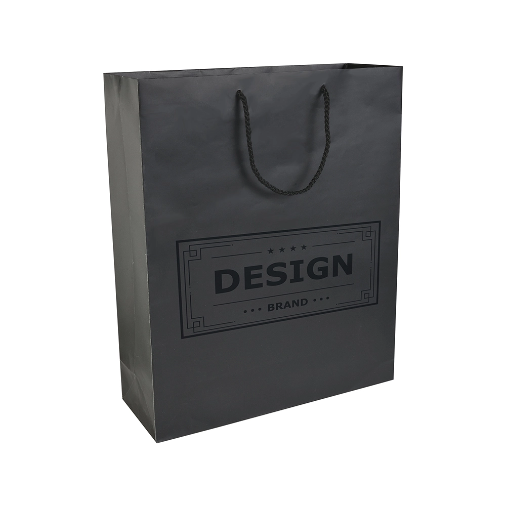 Immagine Shopper con soffietto in carta laminata opaca 157 g/m2 con rinforzo alla base