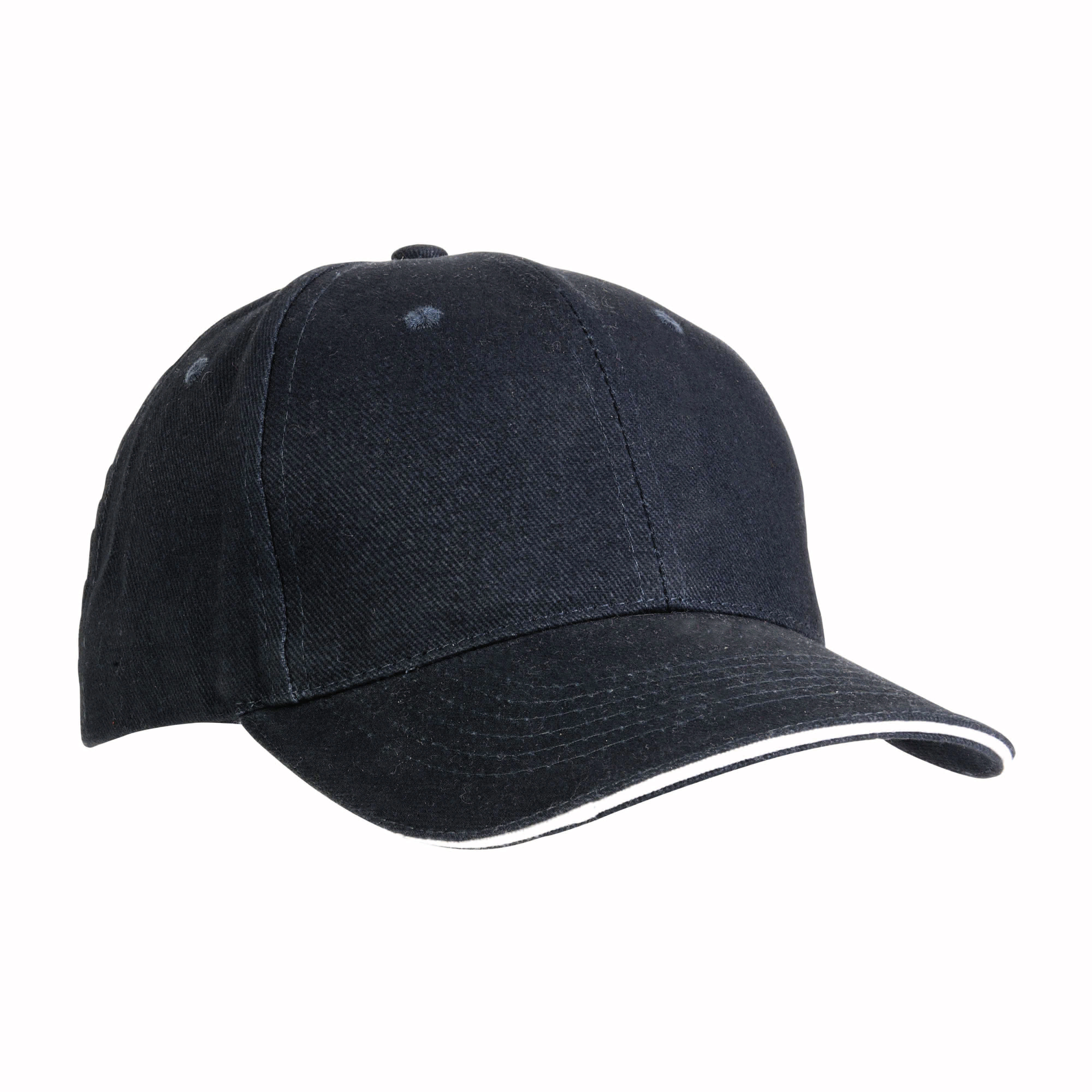 Immagine Cappellino in cotone pesante, 6 pannelli con visiera 