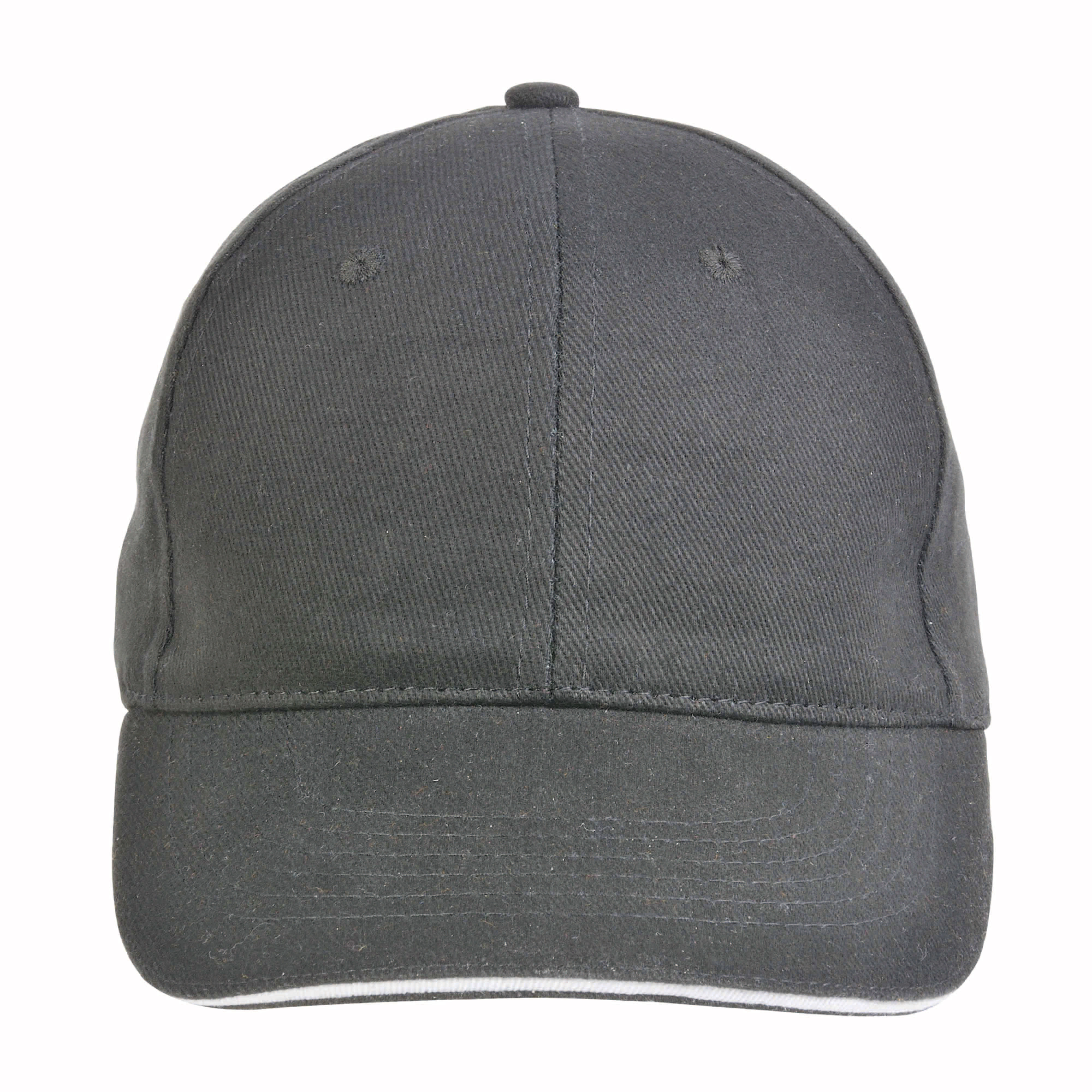 Immagine Cappellino in cotone pesante, 6 pannelli con visiera 