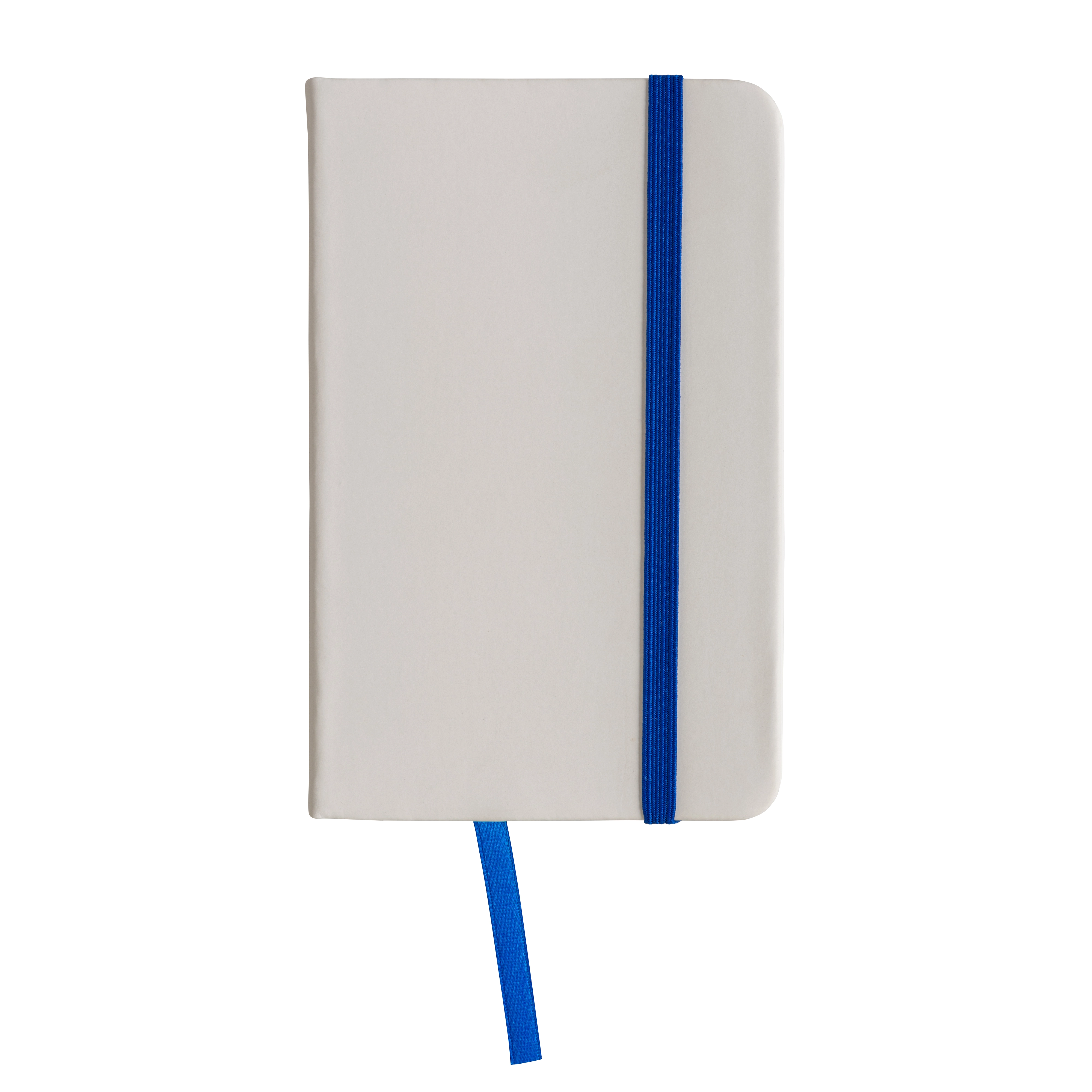 Immagine Quaderno in PU con elastico colorato, fogli a righe (80 pag.), segnalibro in raso