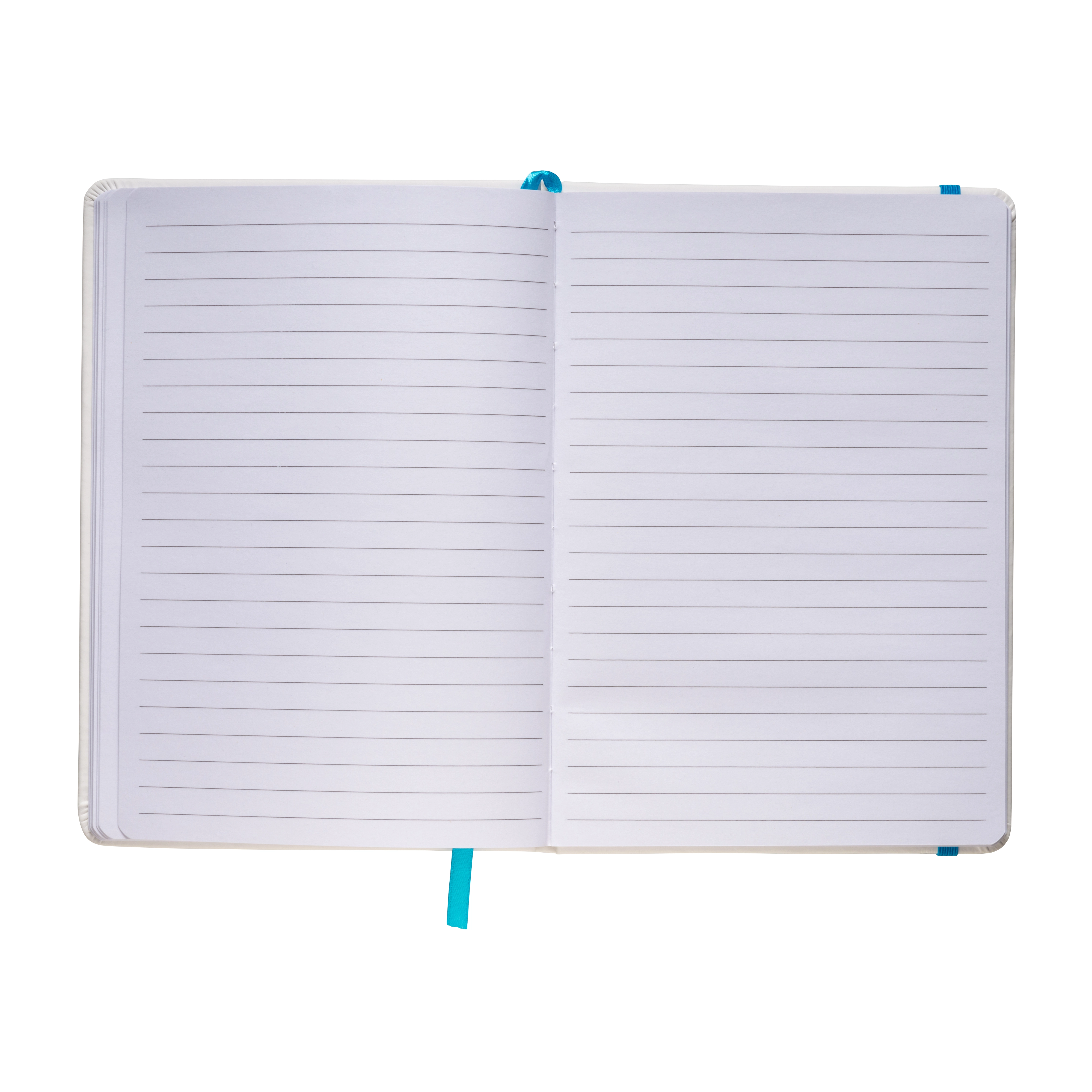 Immagine Quaderno in copertina in PU con elastico colorato(80 pag.), segnalibro in raso