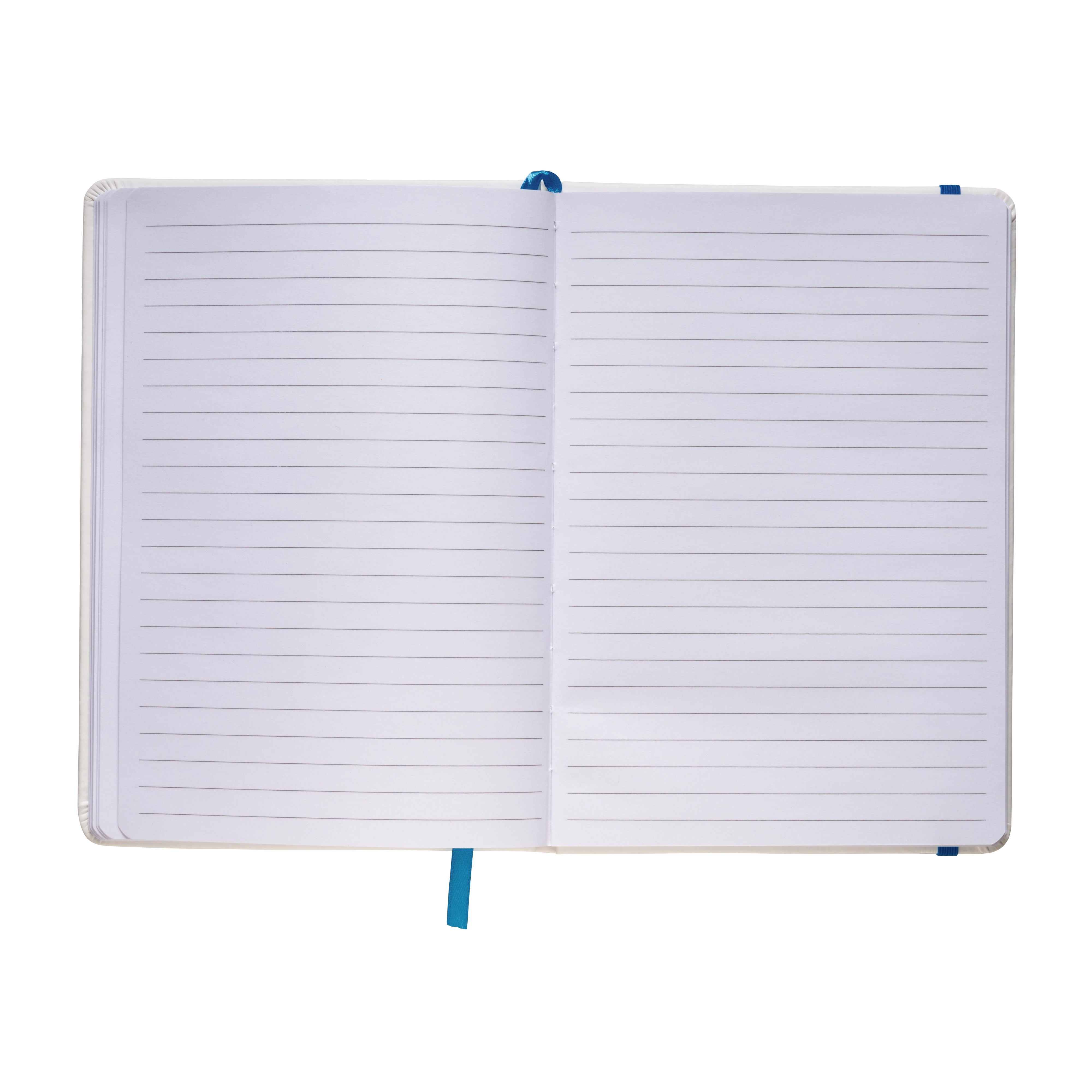 Immagine Quaderno in copertina in PU con elastico colorato(80 pag.), segnalibro in raso