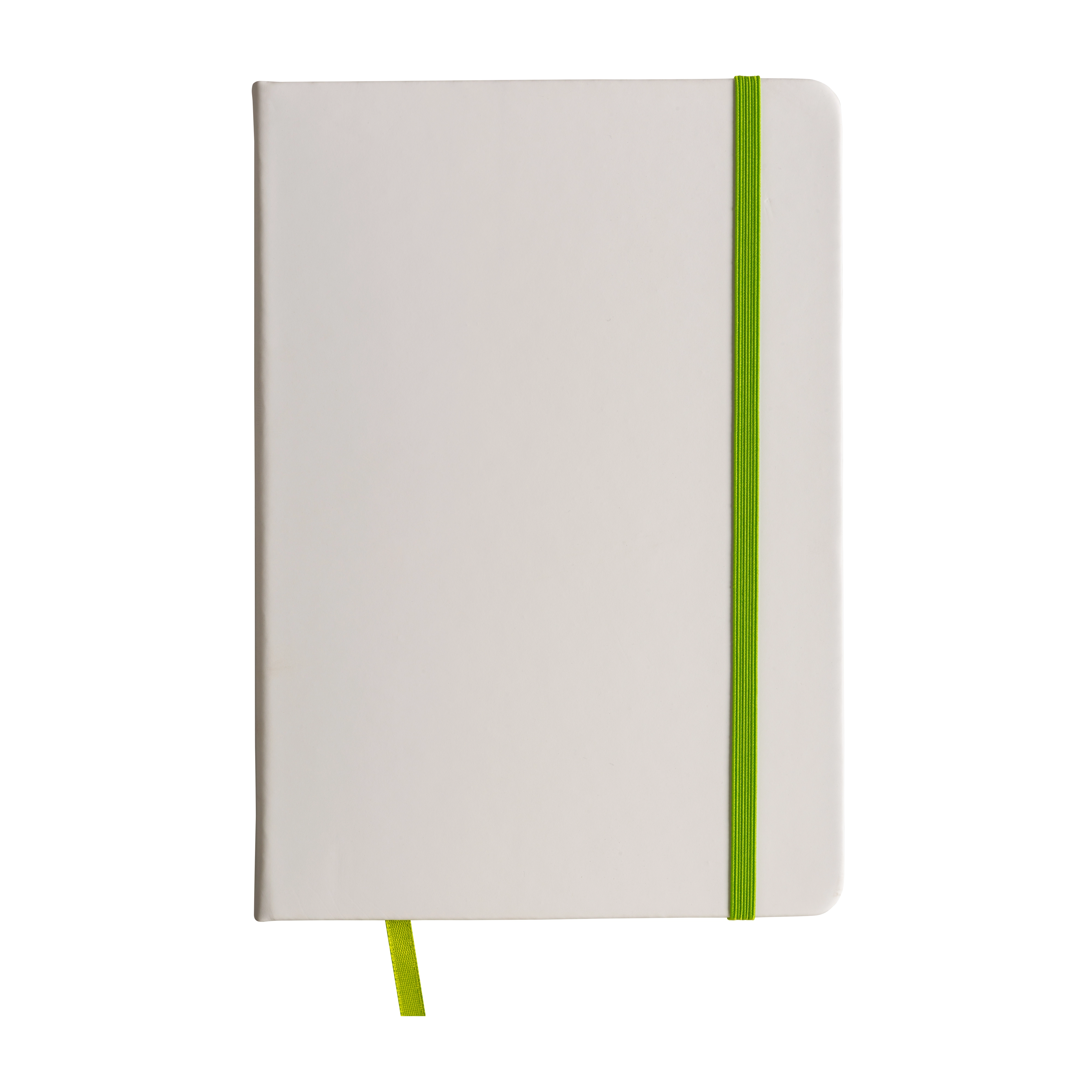 Immagine Quaderno in copertina in PU con elastico colorato(80 pag.), segnalibro in raso