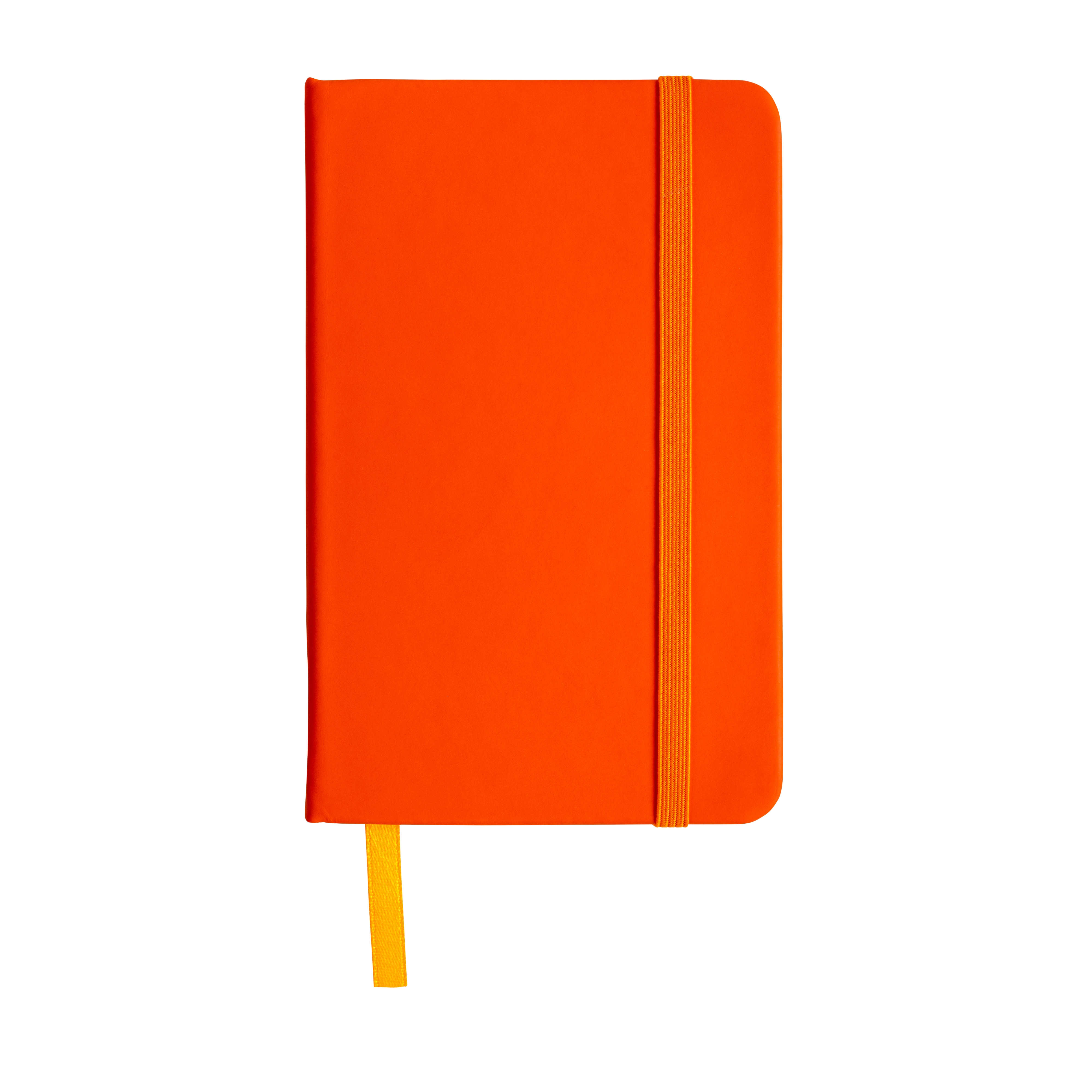 Immagine Quaderno in PU con elastico colorato, fogli a righe (80 pag.), segnalibro in raso