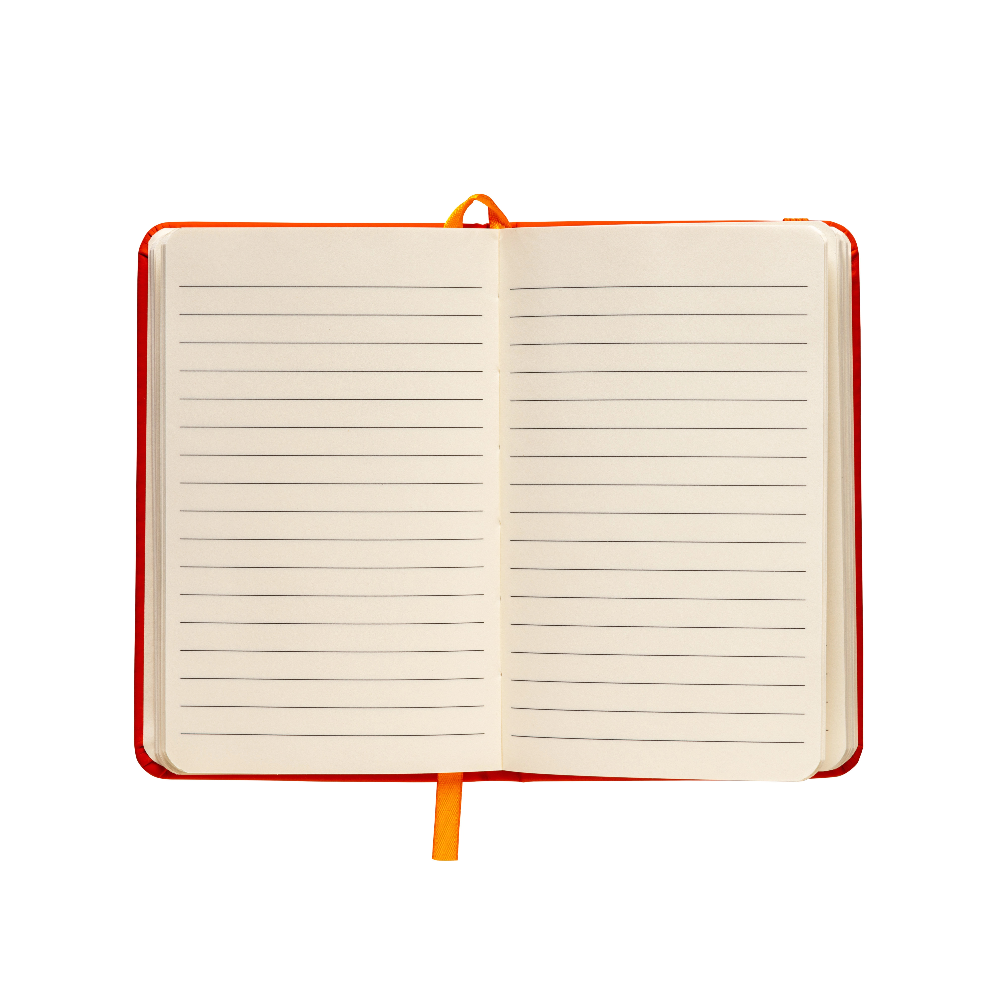 Immagine Quaderno in PU con elastico colorato, fogli a righe (80 pag.), segnalibro in raso