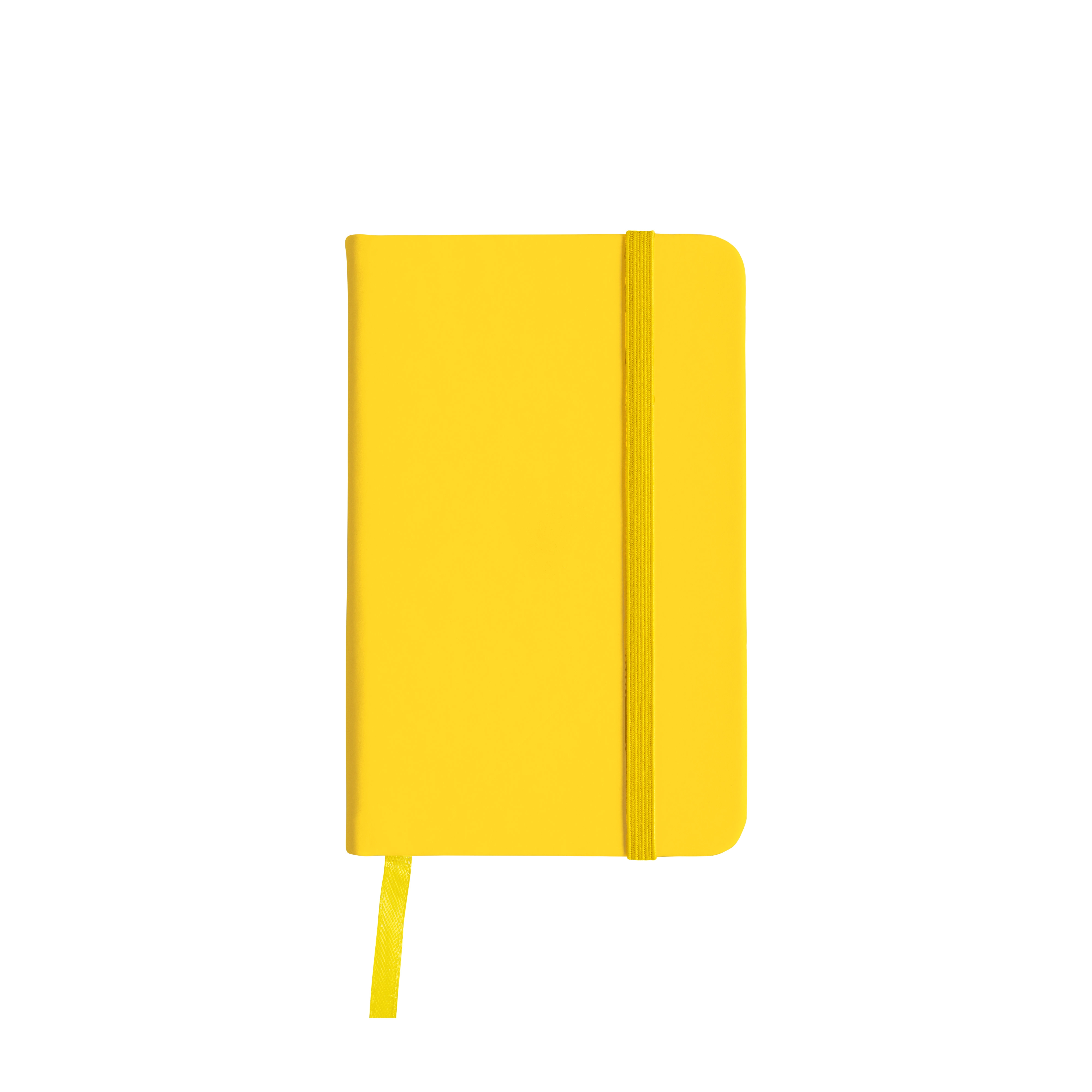 Immagine Quaderno in PU con elastico colorato, fogli a righe (80 pag.), segnalibro in raso