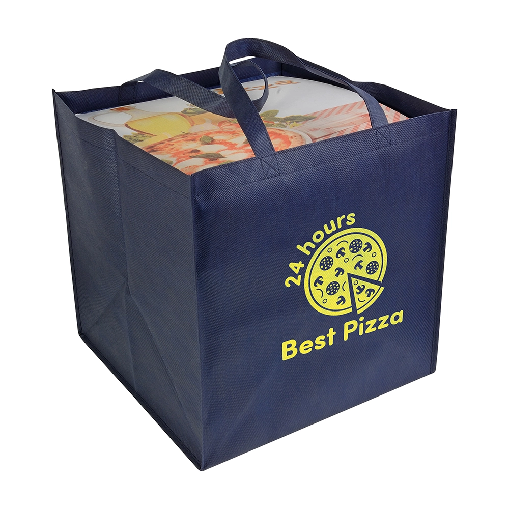 Immagine Shopper in formato cartone da pizza in TNT 80 g/m2