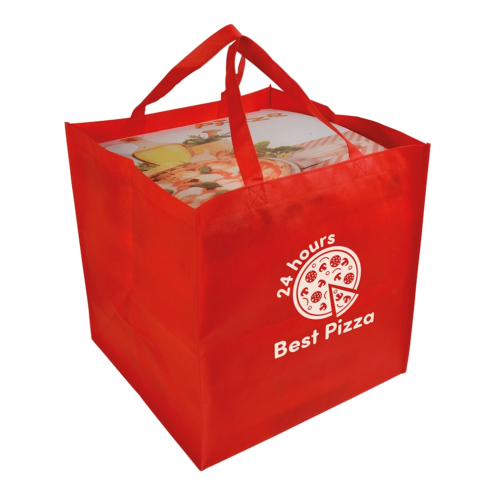 Immagine Shopper in formato cartone da pizza in TNT 80 g/m2