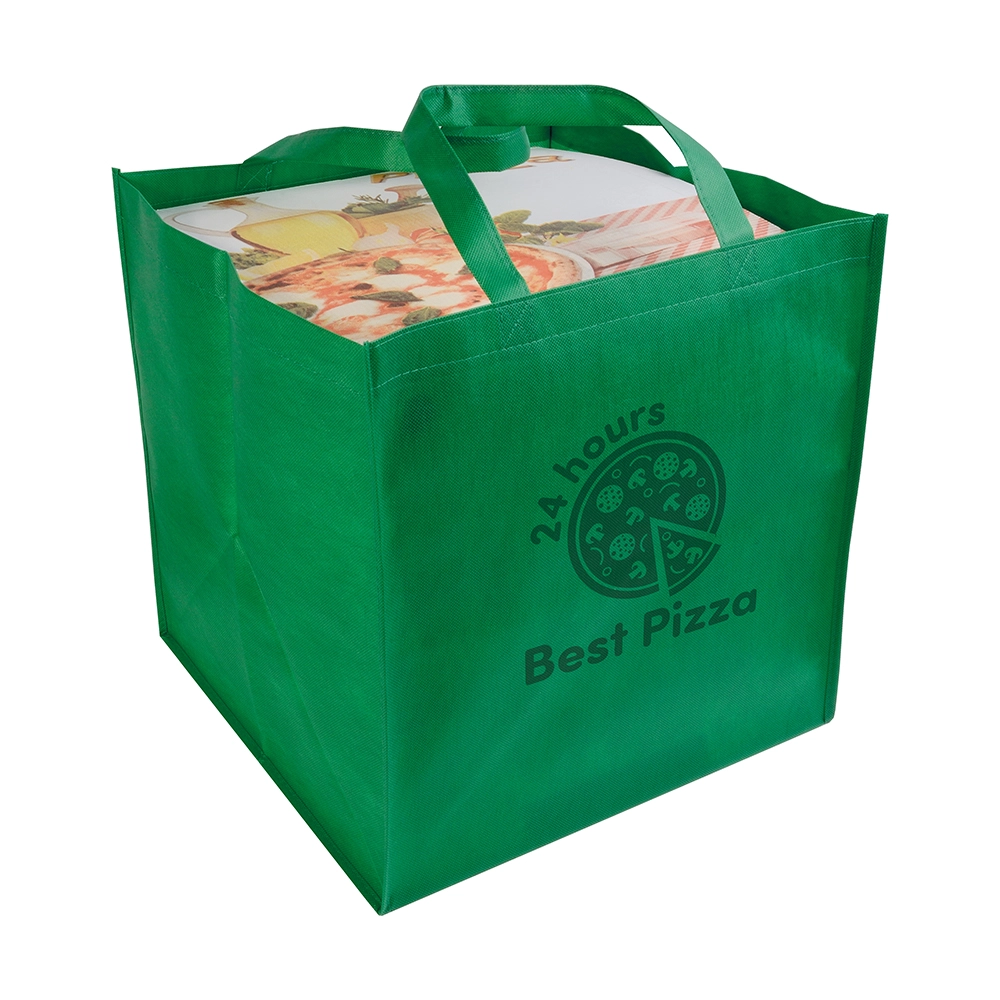 Immagine Shopper in formato cartone da pizza in TNT 80 g/m2