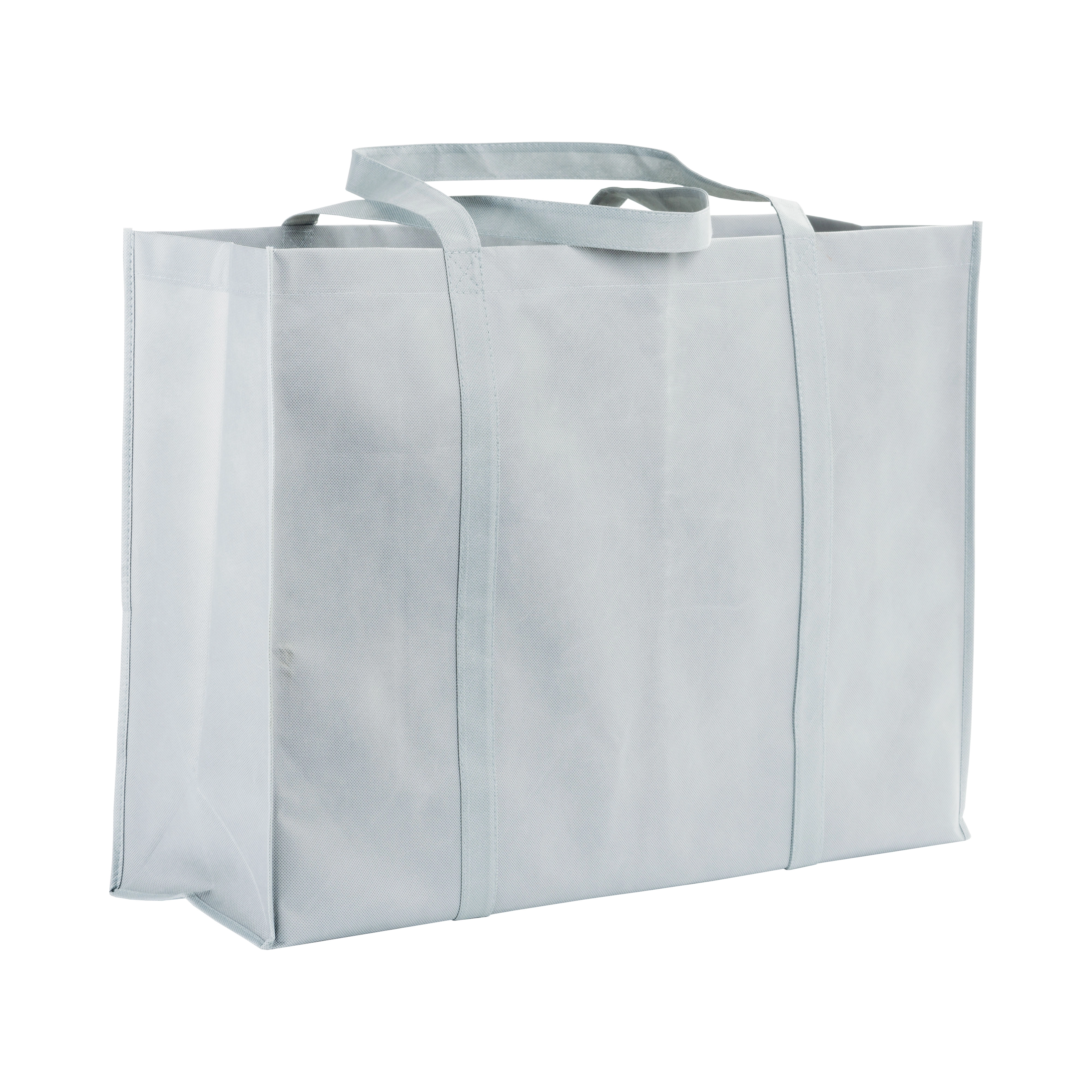 Immagine Shopper maxi con soffietto in TNT 100 g/m2 cucito, manici lunghi