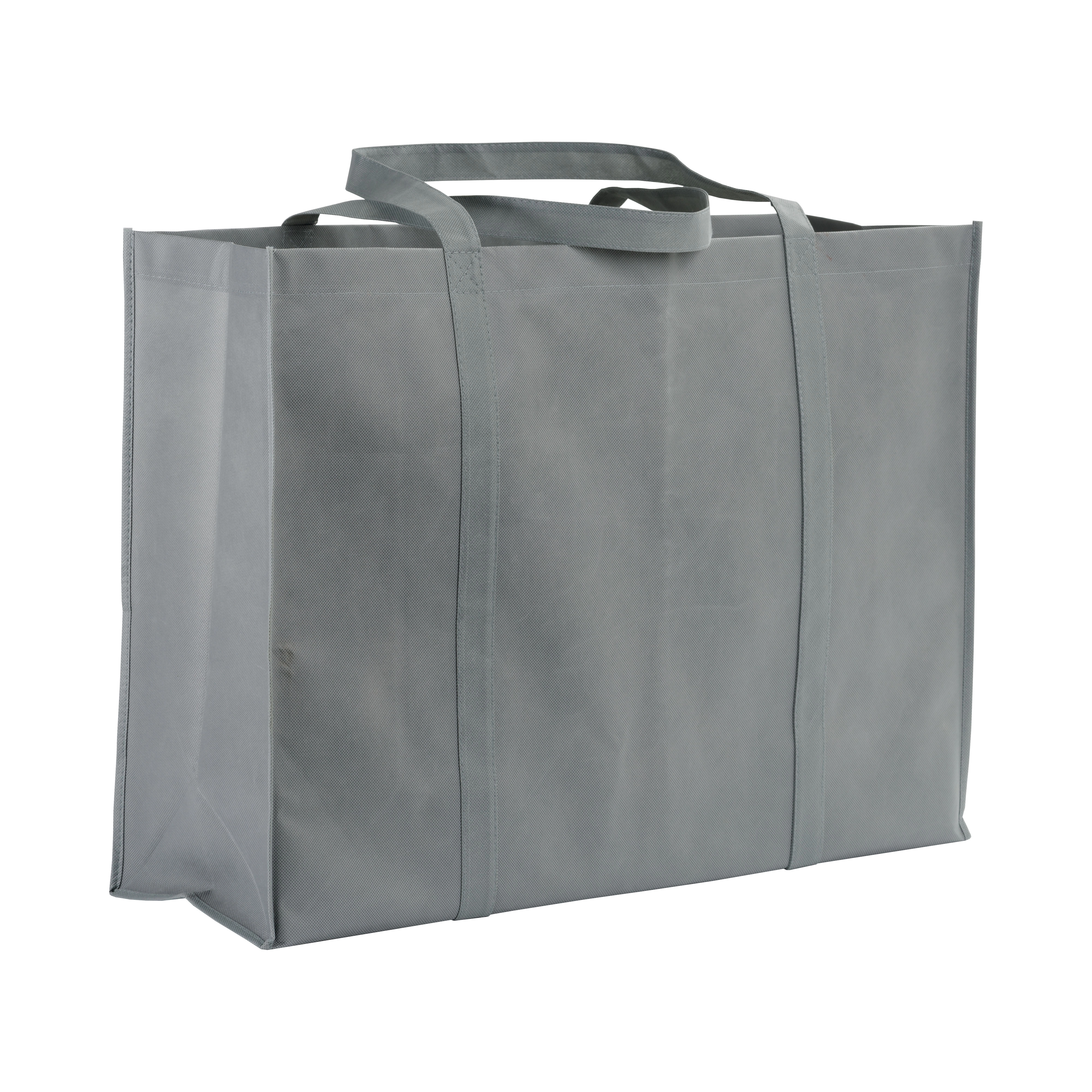 Immagine Shopper maxi con soffietto in TNT 100 g/m2 cucito, manici lunghi
