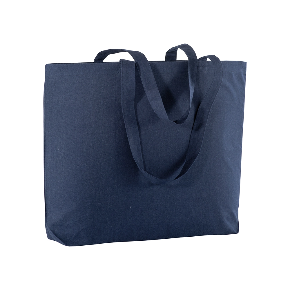 Immagine Shopper con soffietto alla base in cotone 135 g/m2, manici lunghi