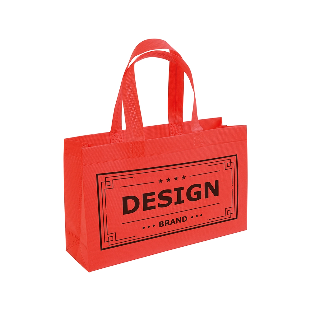 Immagine Shopper con soffietto alla base in TNT 70 g/m2 termosaldato, manici corti