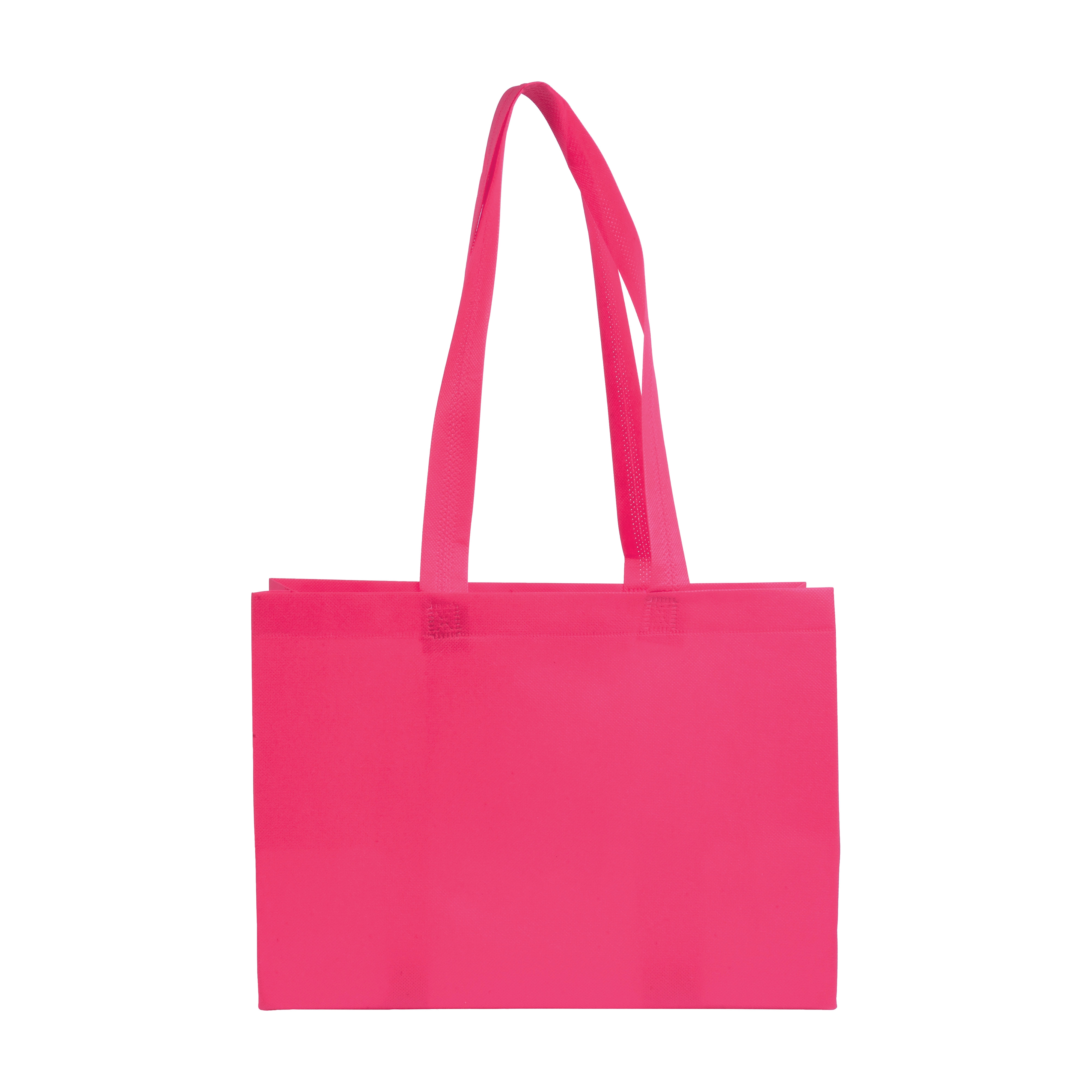 Immagine Shopper con soffietto alla base in TNT 70 g/m2 termosaldato, manici lunghi