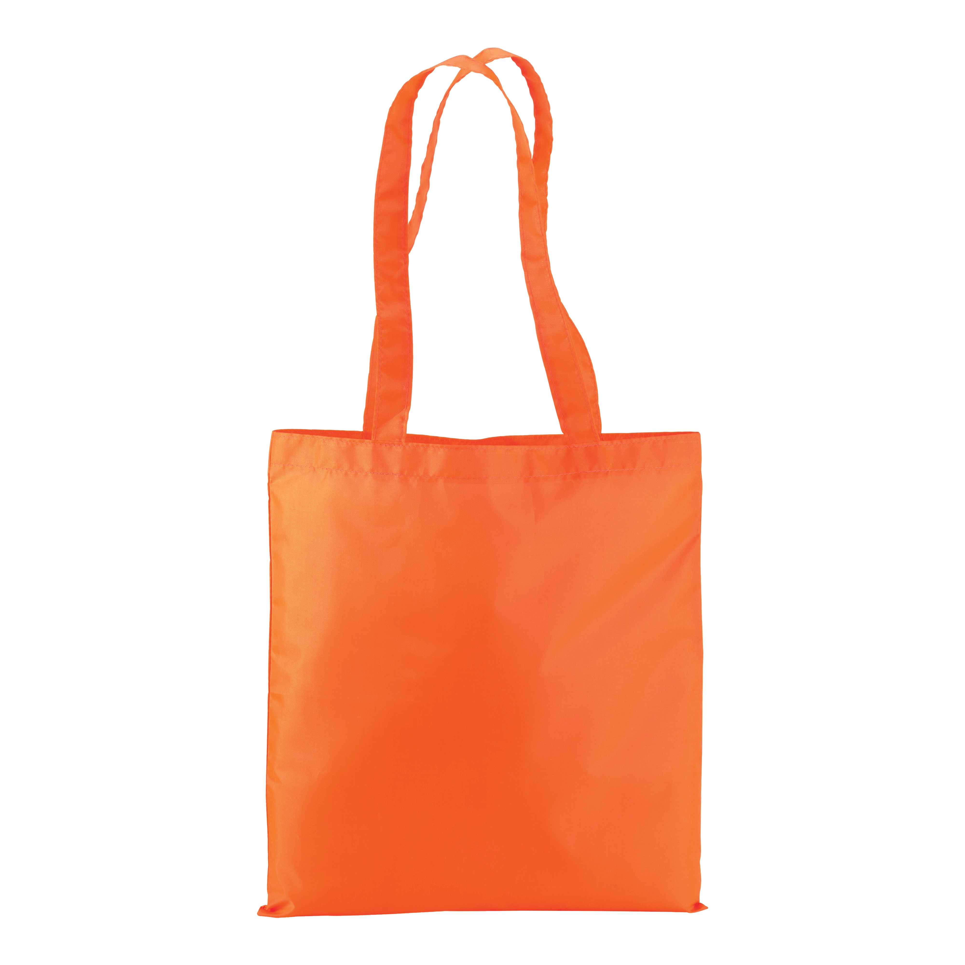 Immagine Shopper in poliestere 210T colori fluo, manici lunghi