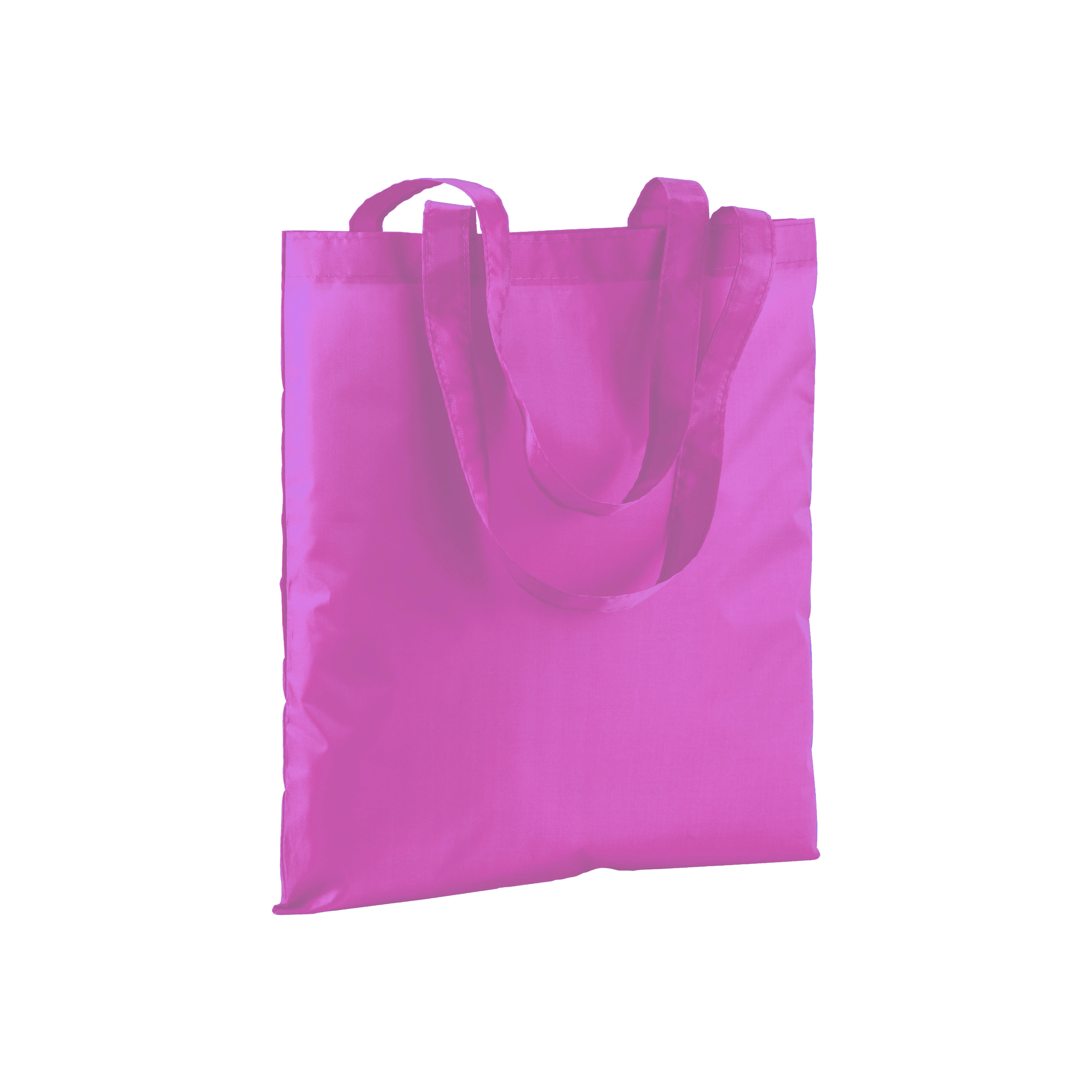 Immagine Shopper in poliestere 210T colori fluo, manici lunghi