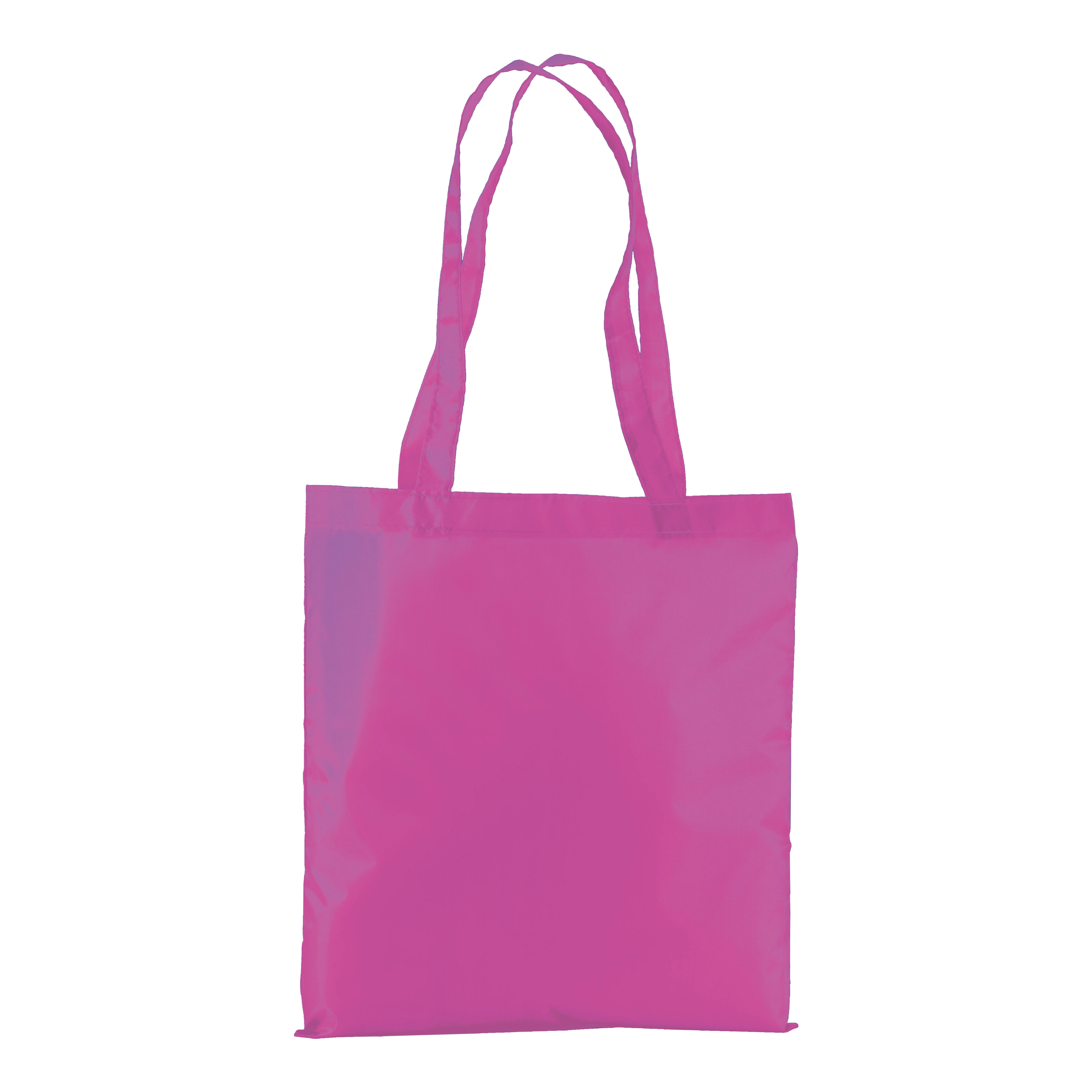 Immagine Shopper in poliestere 210T colori fluo, manici lunghi
