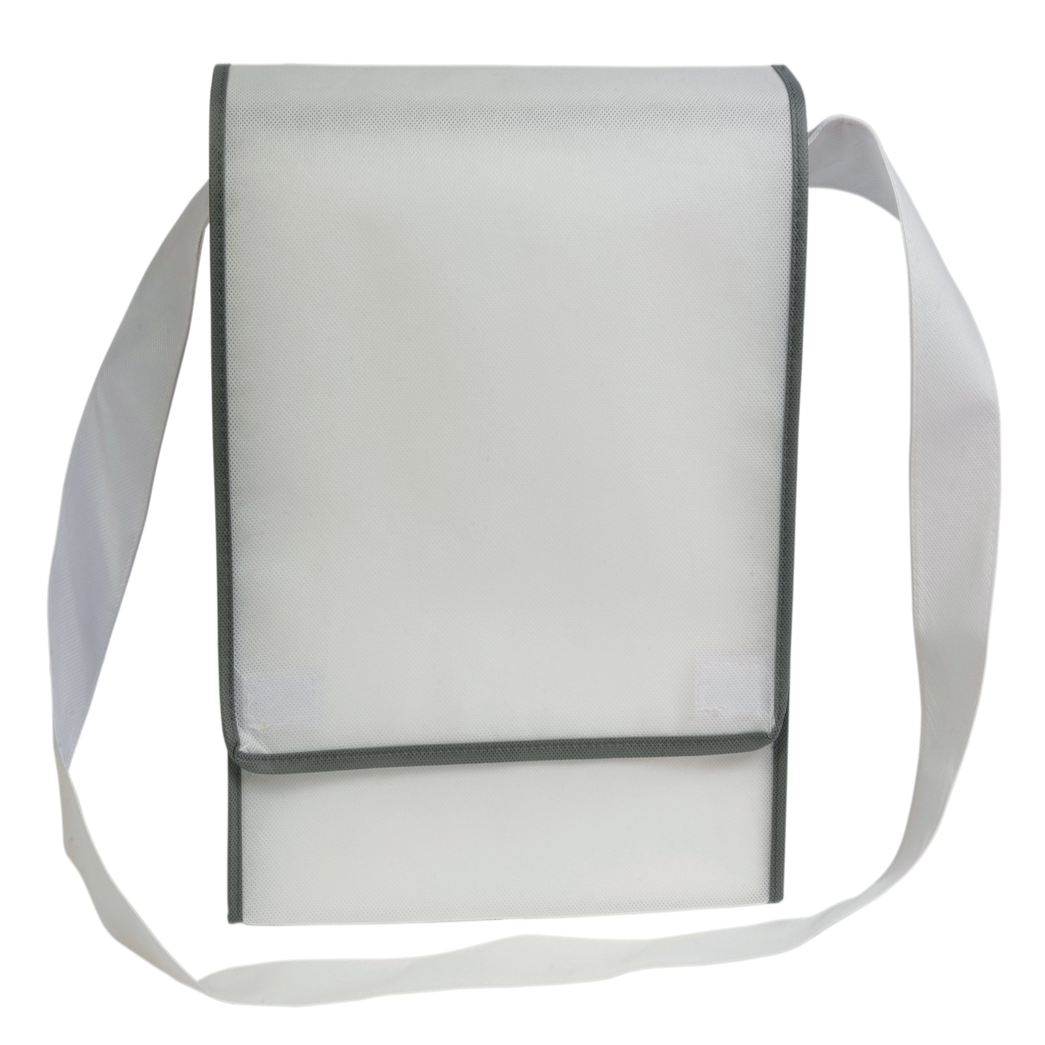 Immagine Borsa postino in TNT 80 g/m2 con chiusura in velcro e tracolla