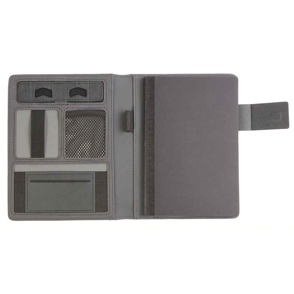 Immagine Tech organizer in tessuto mélange con quaderno a righe (A5)