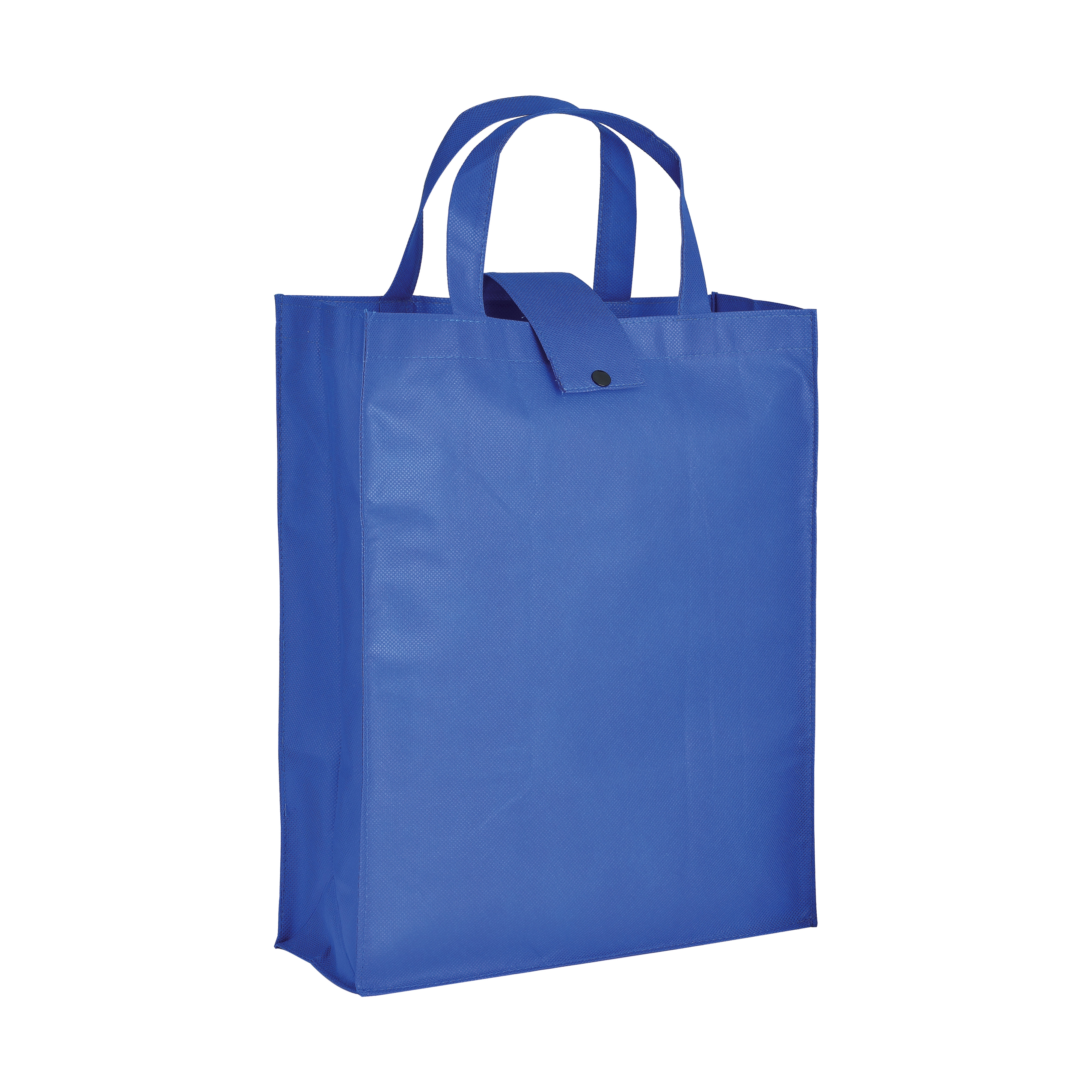 Immagine Shopper ripiegabile con soffietto in TNT 80 g/m2, manici corti