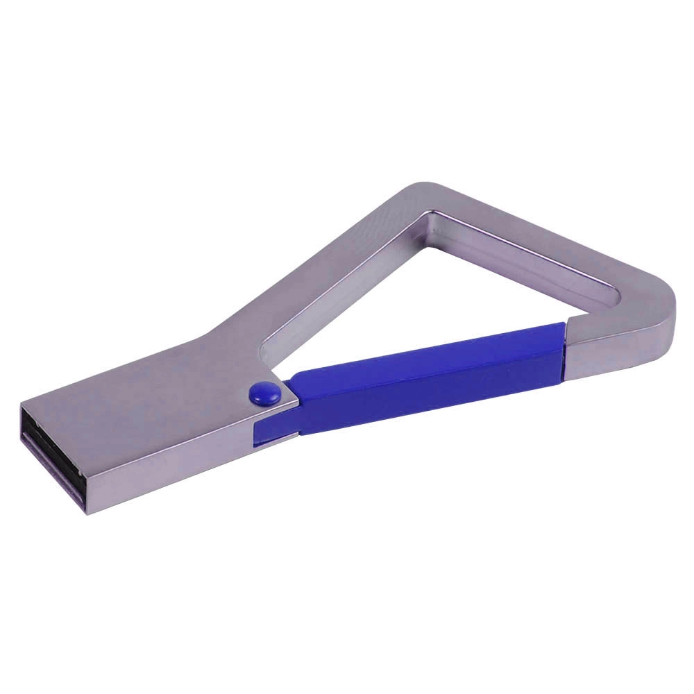Immagine Chiavetta USB 4 Gb in metallo con moschettone. Possibilità di import su richiesta
