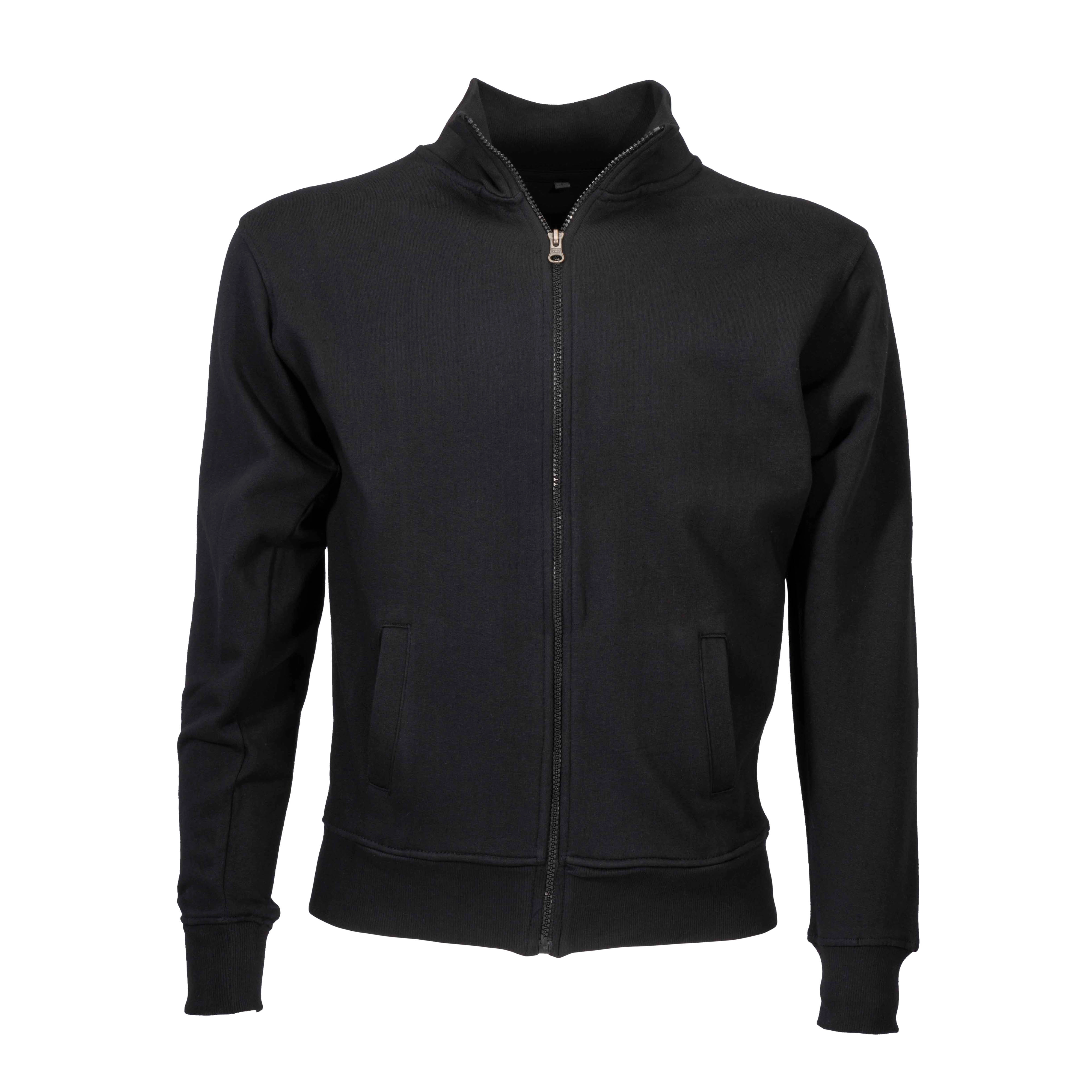 Immagine Felpa con zip lunga, tasche laterali