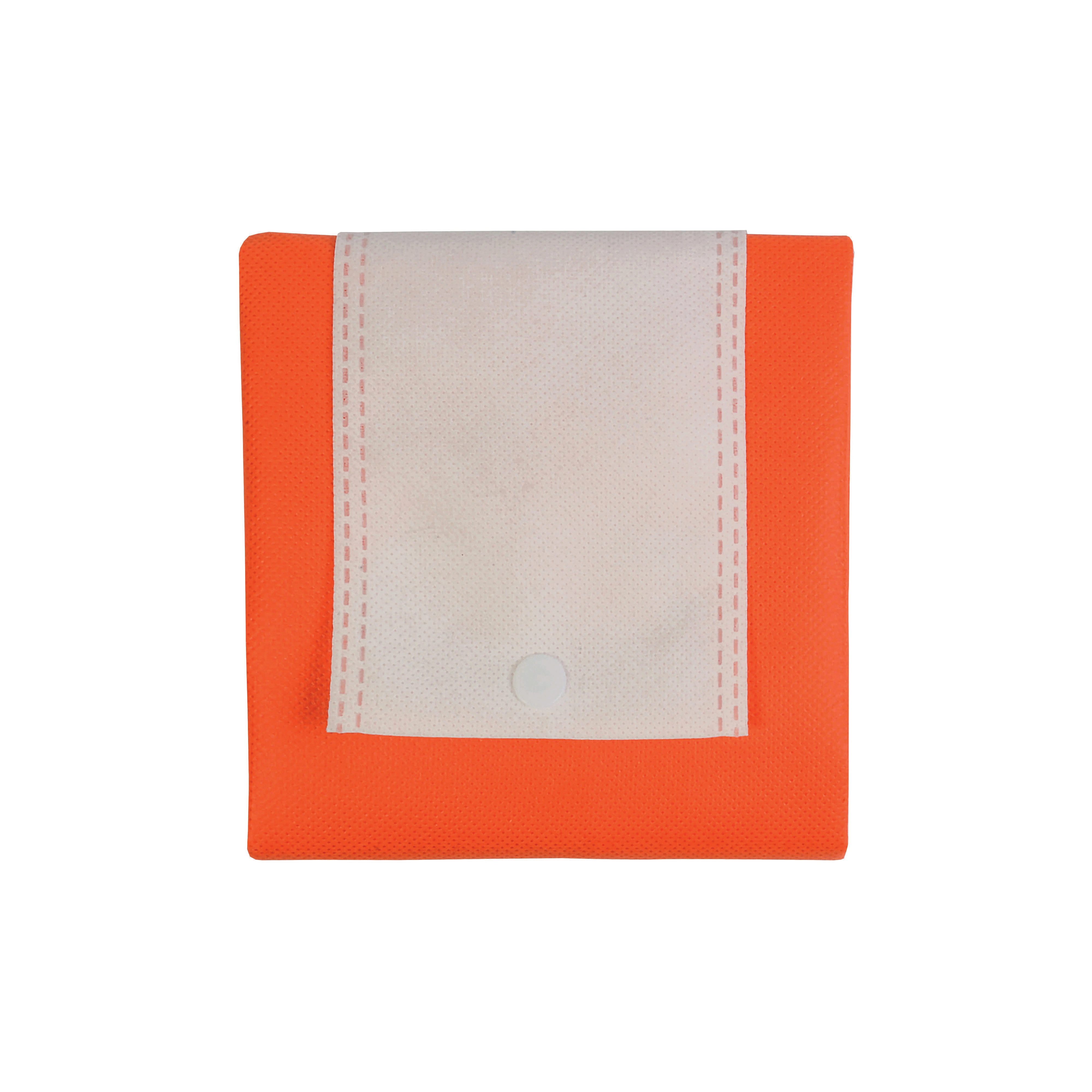 Immagine Shopper ripiegabile in TNT 80 g/m2 termosaldato, manici corti