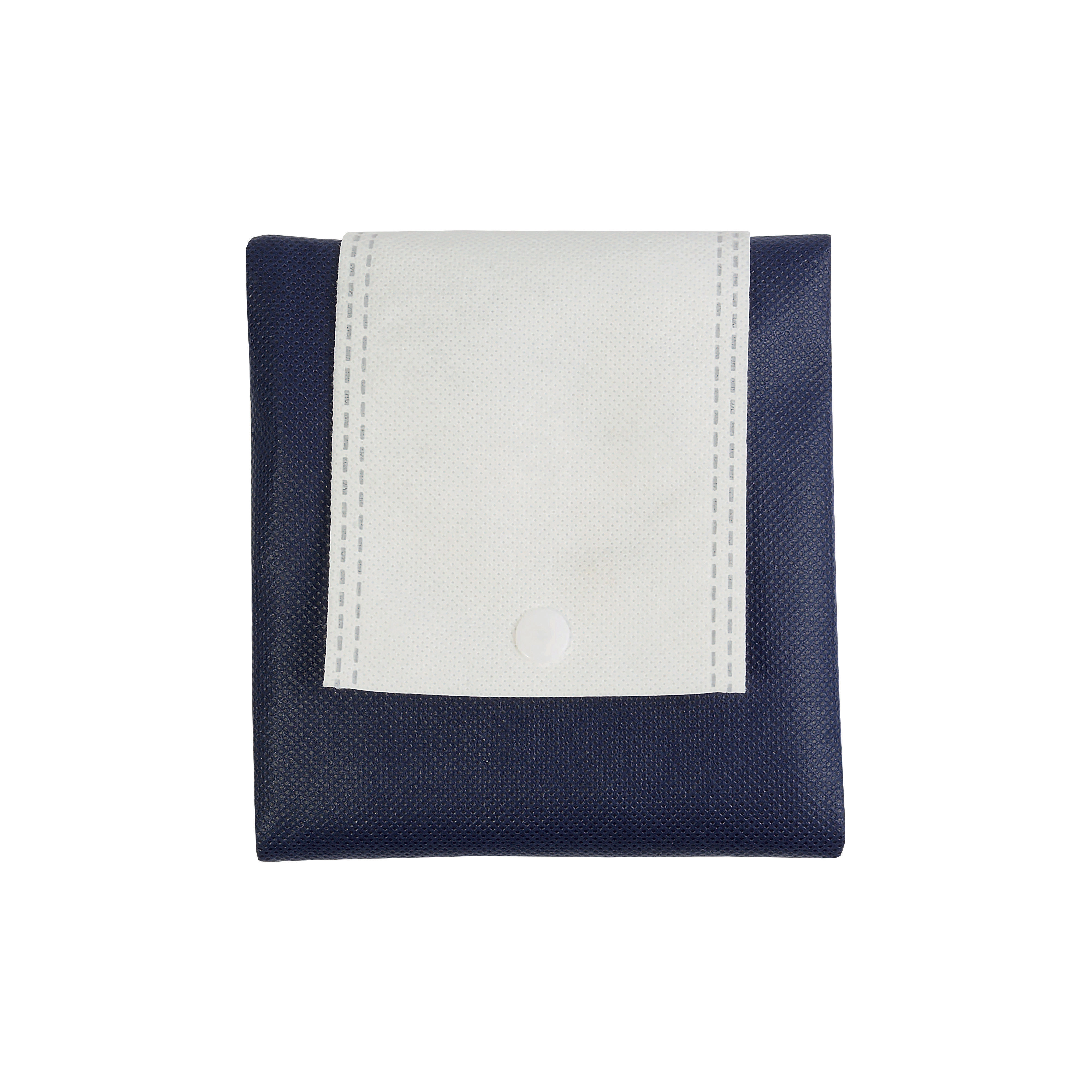 Immagine Shopper ripiegabile in TNT 80 g/m2 termosaldato, manici corti