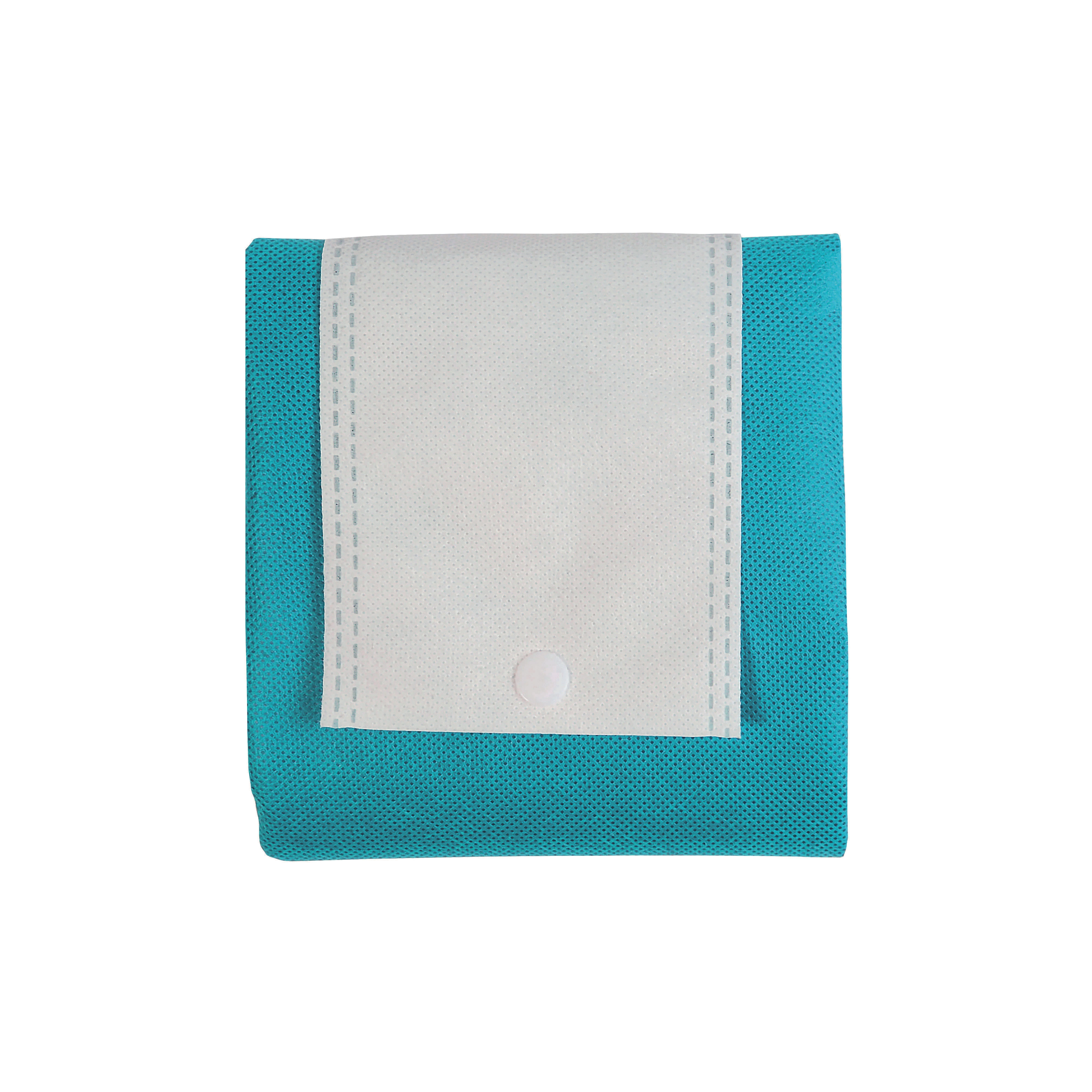 Immagine Shopper ripiegabile in TNT 80 g/m2 termosaldato, manici corti