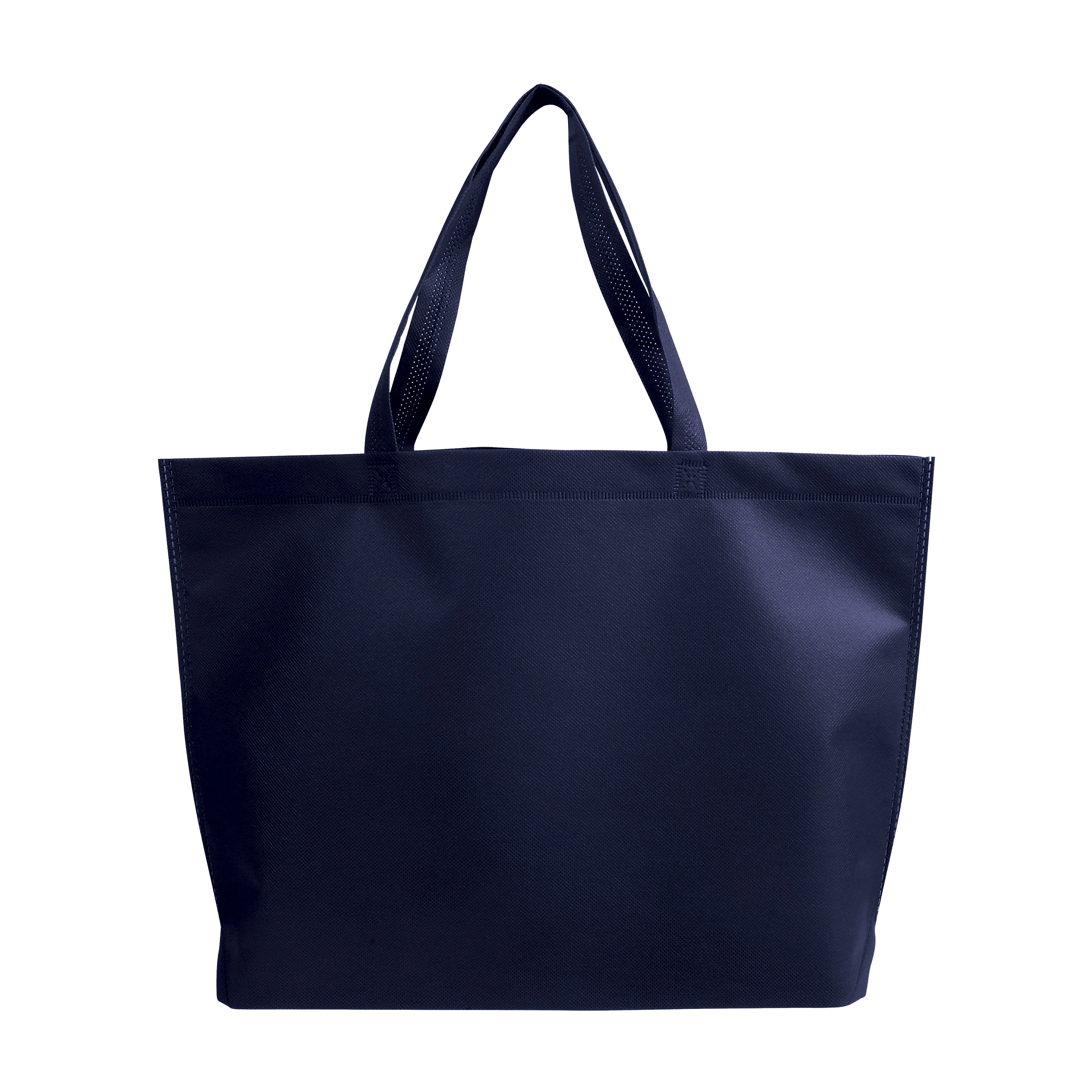 Immagine Shopper con soffietto alla base in TNT termosaldato, manici lunghi