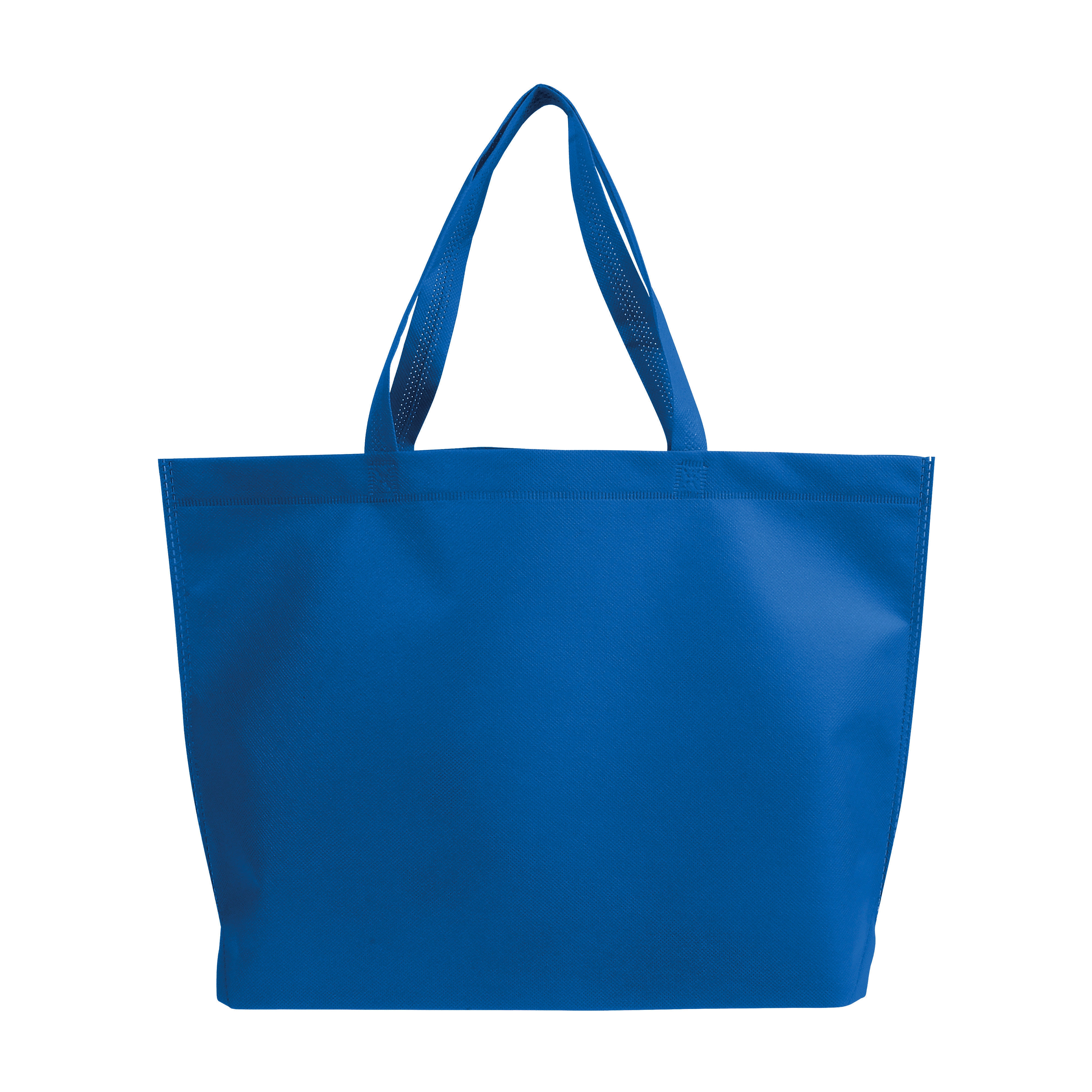 Immagine Shopper con soffietto alla base in TNT termosaldato, manici lunghi