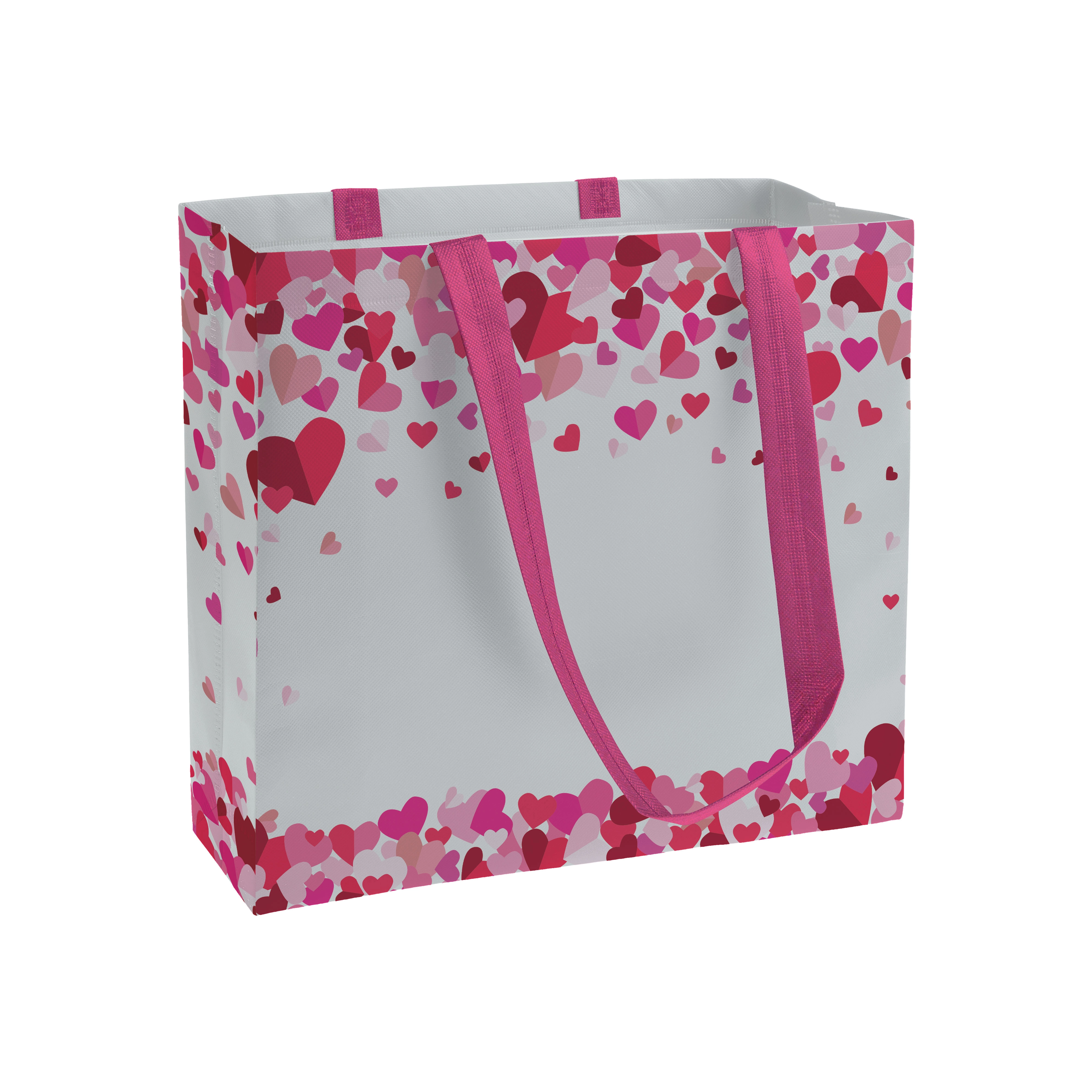 Immagine Shopper in TNT laminato con stampa a tema, manici lunghi e soffietto