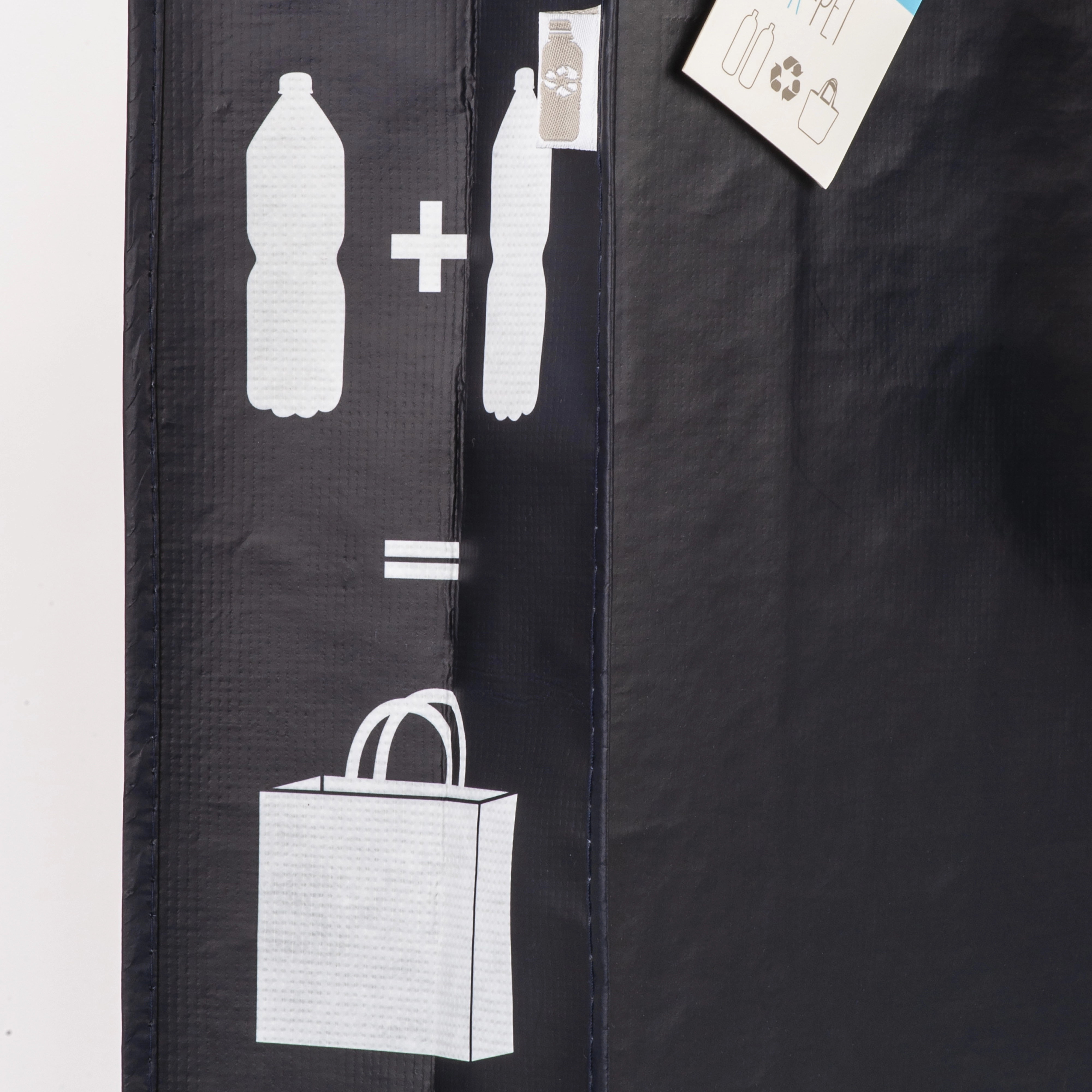 Immagine Shopper con soffietto in R-PET (plastica riciclata), manici lunghi