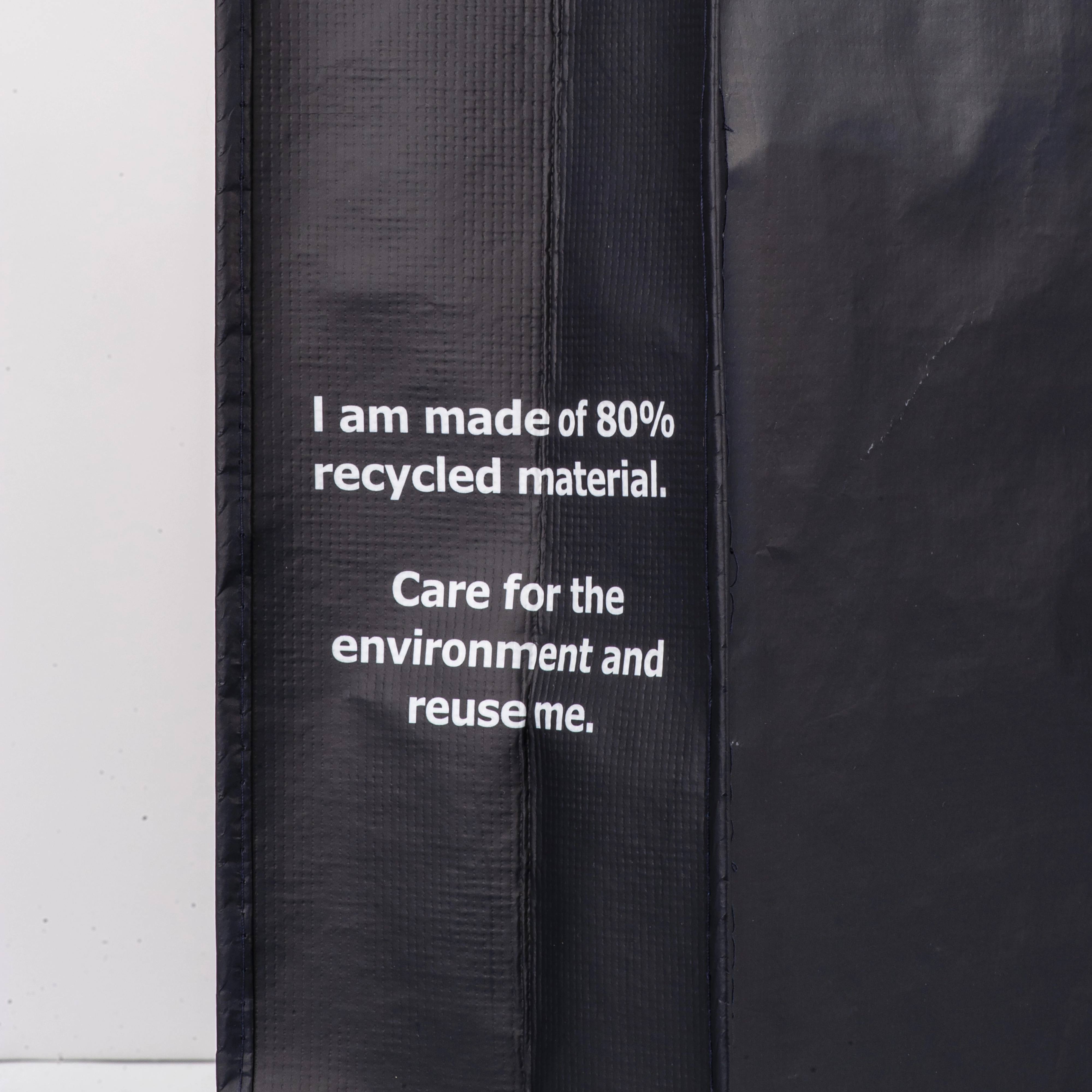 Immagine Shopper con soffietto in R-PET (plastica riciclata), manici lunghi