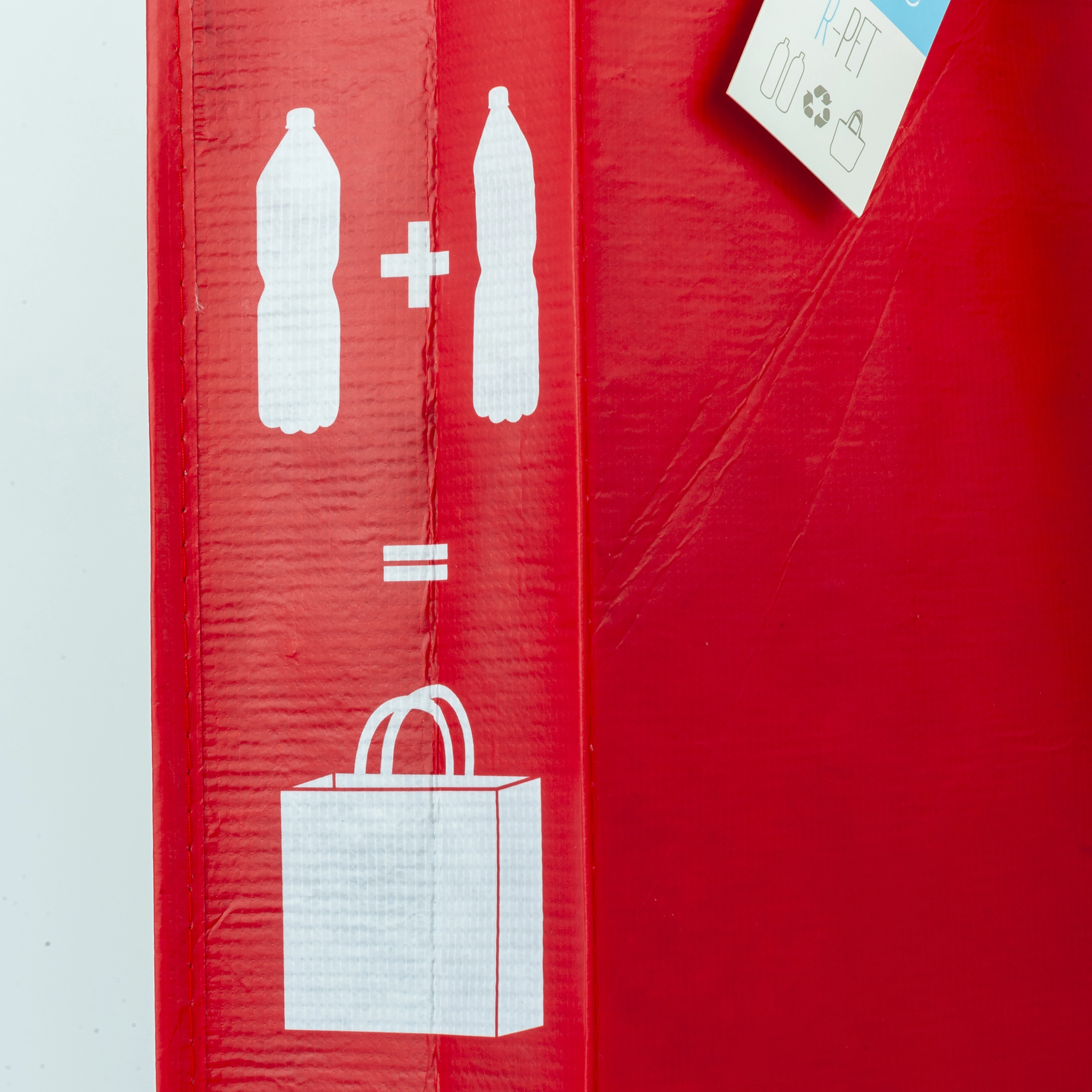 Immagine Shopper con soffietto in R-PET (plastica riciclata), manici lunghi