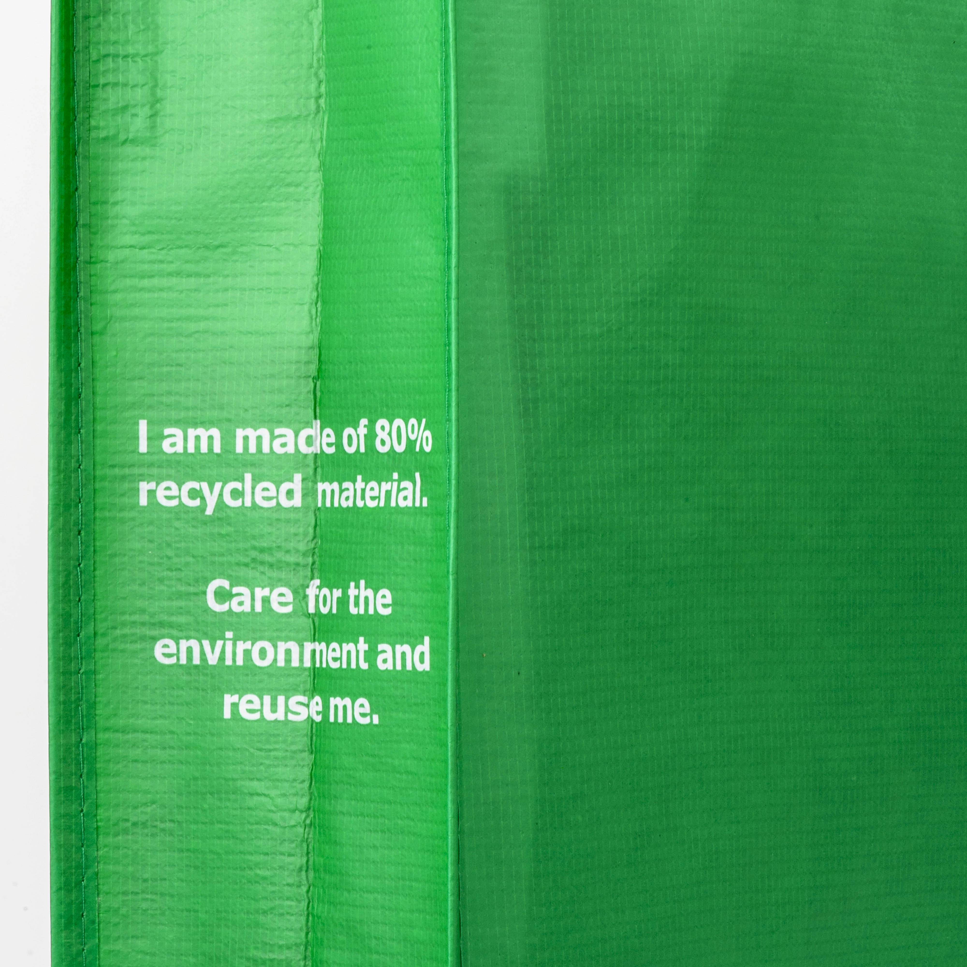 Immagine Shopper con soffietto in R-PET (plastica riciclata), manici lunghi