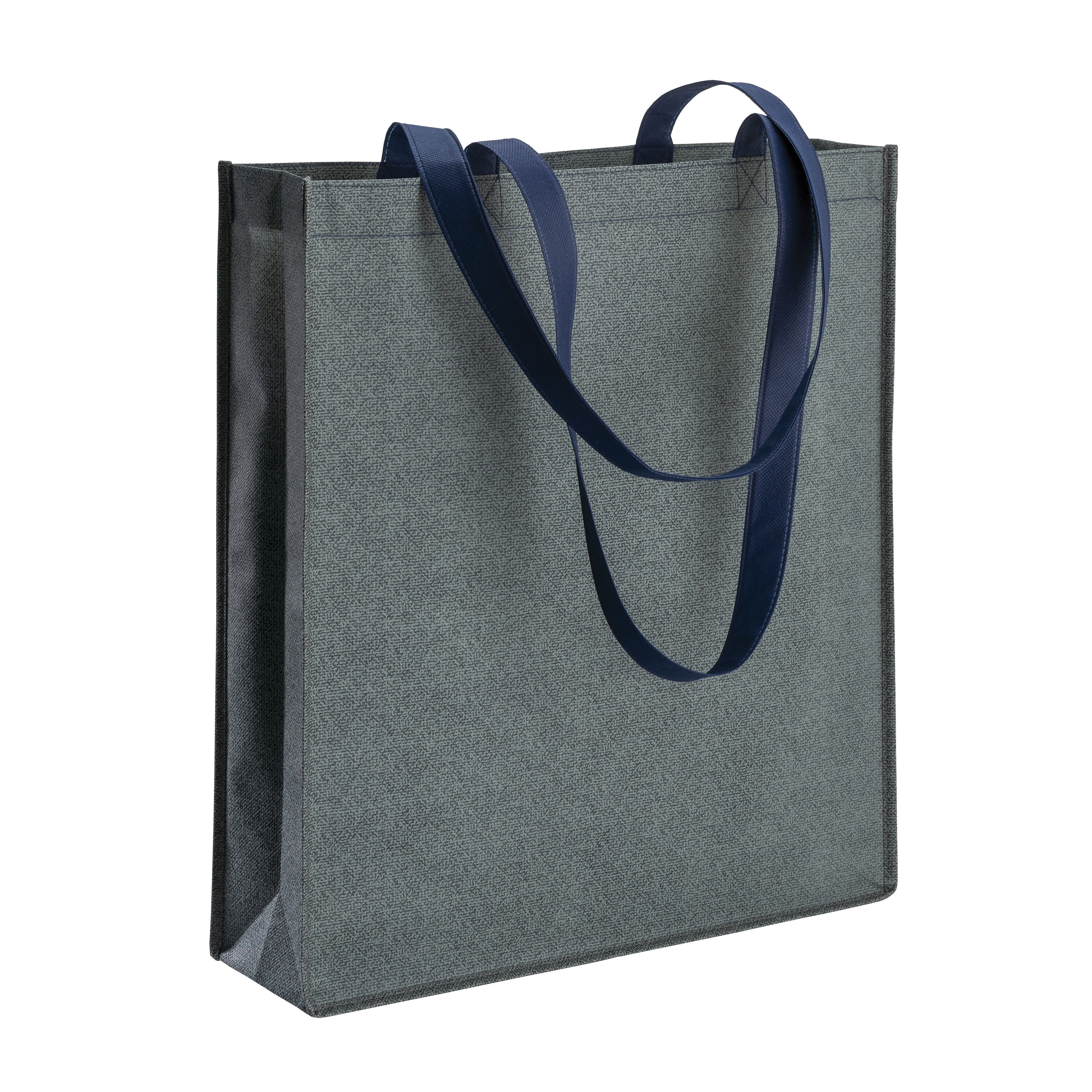 Immagine Shopper con soffietto in TNT stampato con effetto jeans