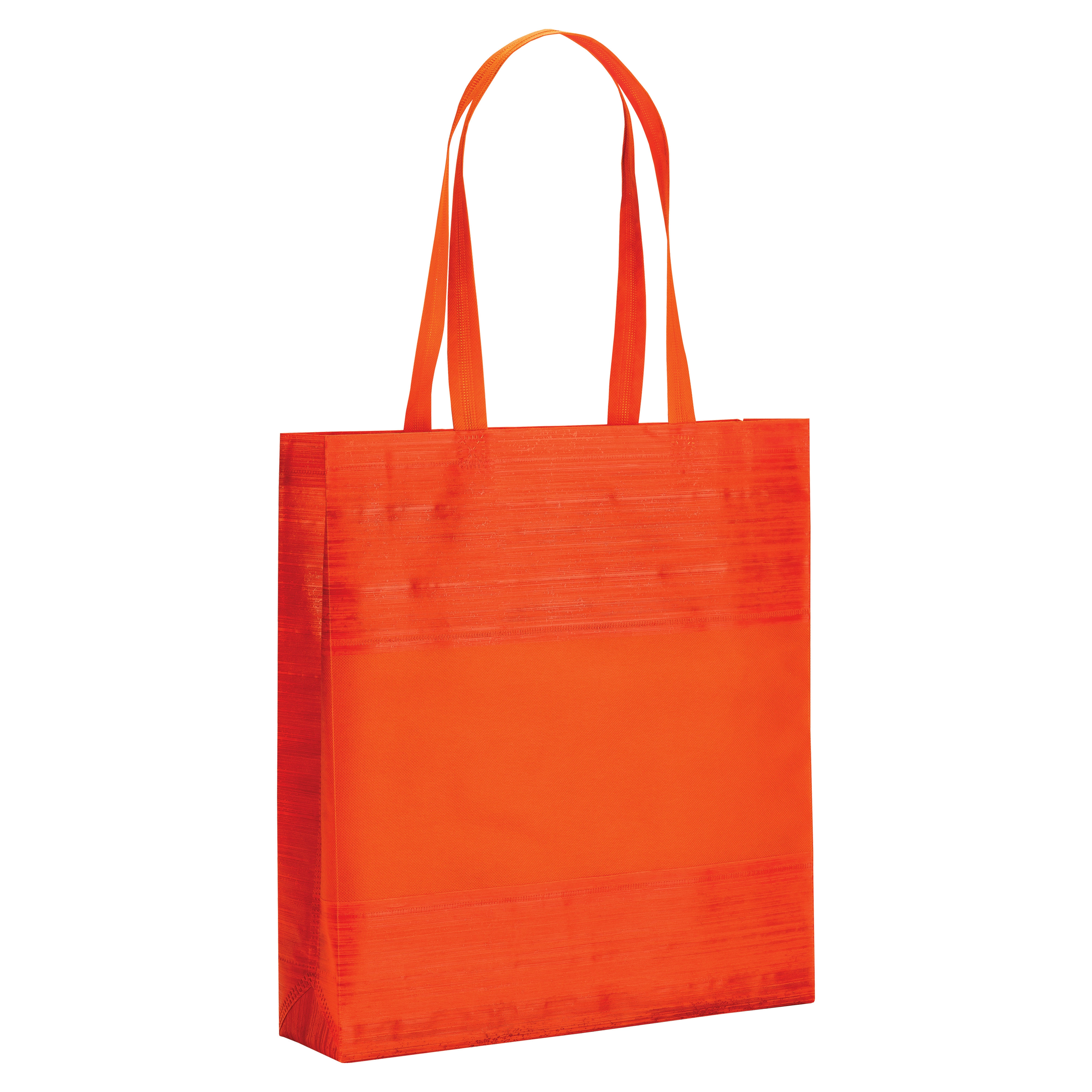Immagine Shopper in TNT termosaldato con soffietto, manici 65 cm